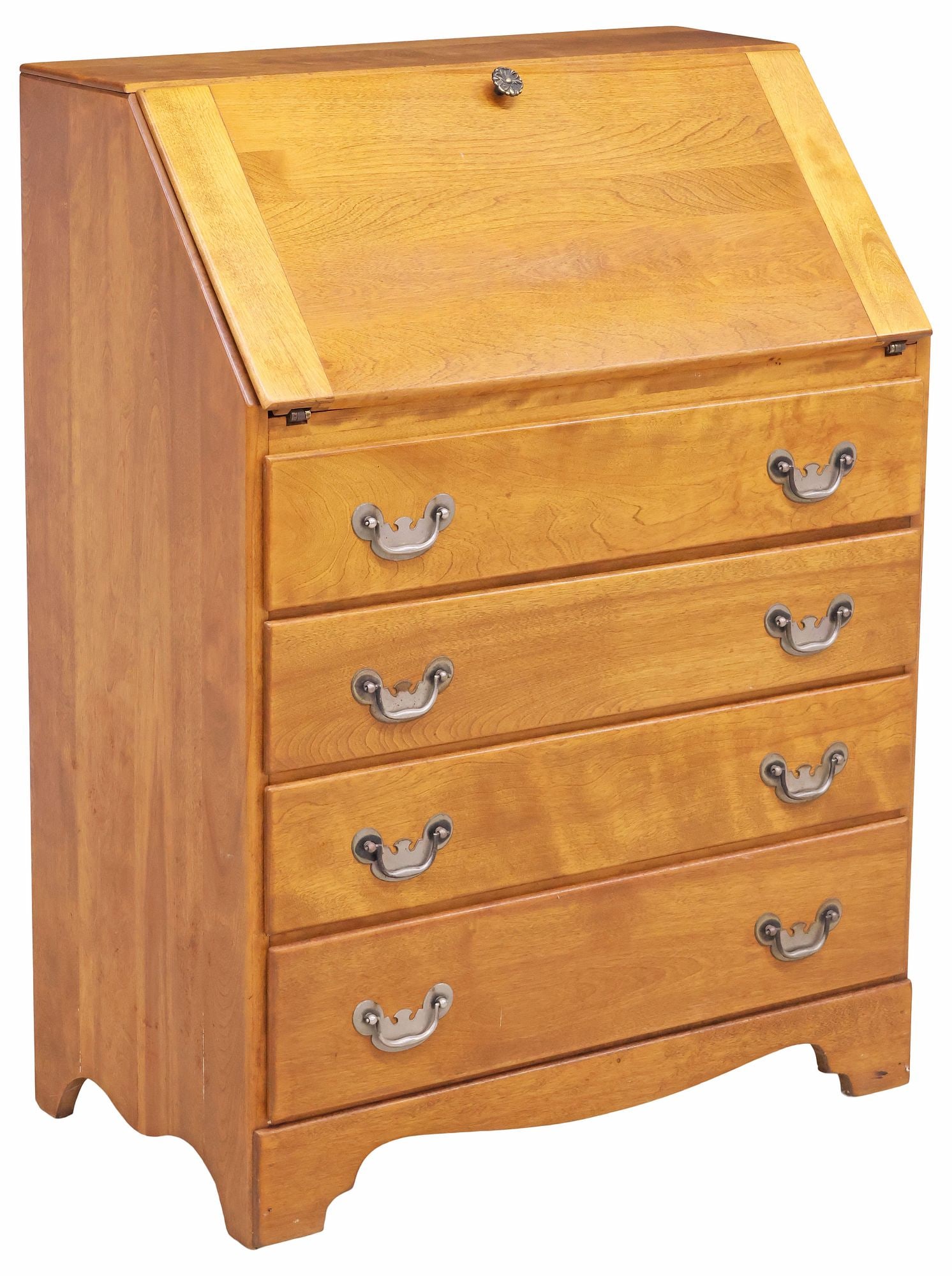 AMERICAN BAUMRITTER 'VALLEY FORGE' MAPLE SLANT-FRONT WRITING DESK (1 of 7)