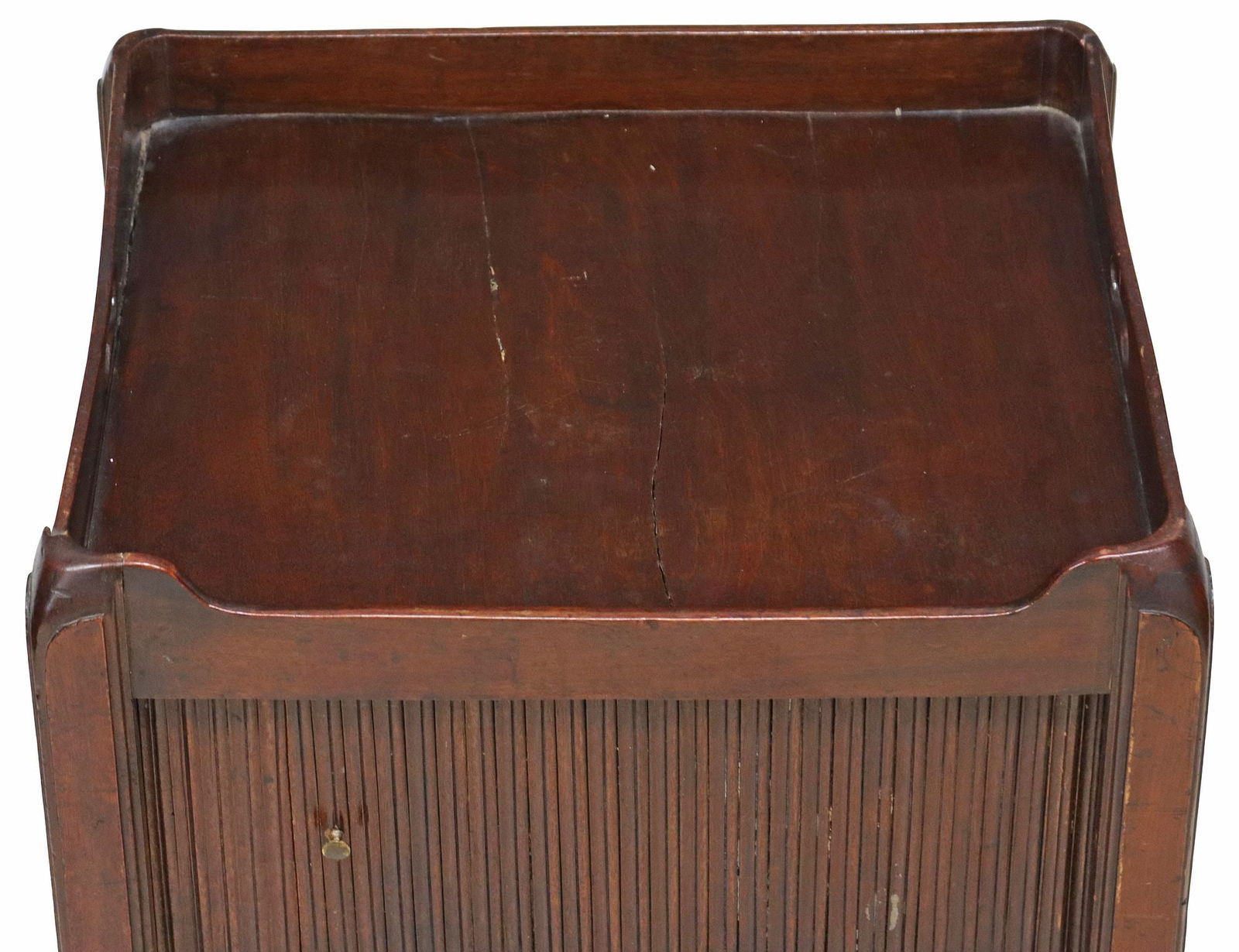 GEORGE III MAHOGANY BEDSIDE COMMODE - 4