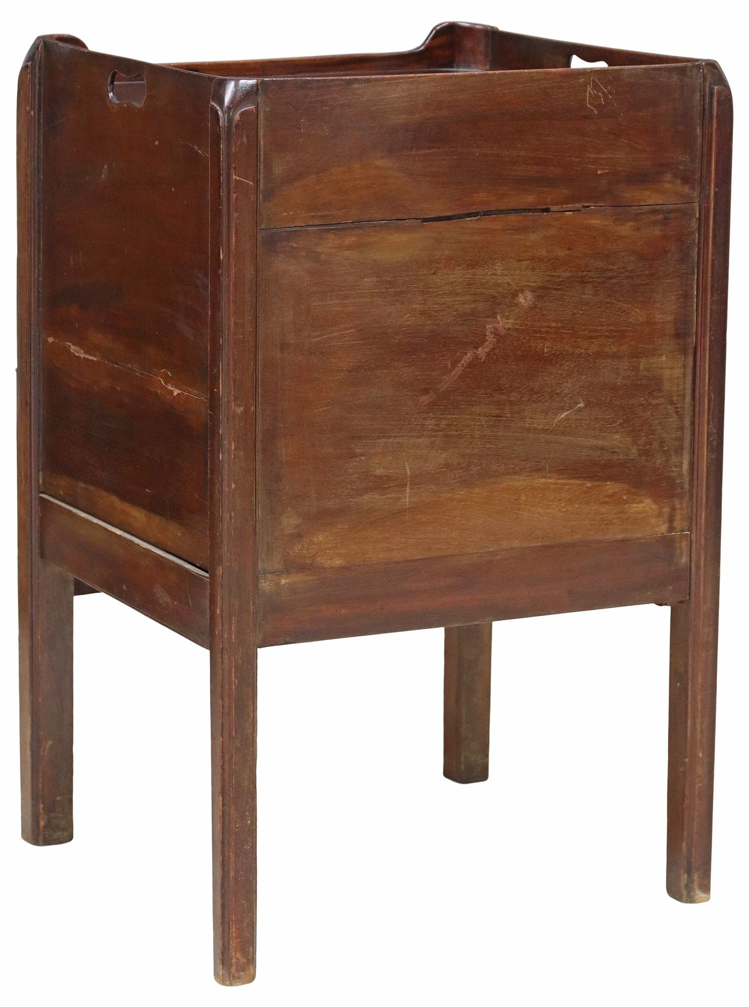 GEORGE III MAHOGANY BEDSIDE COMMODE - 6