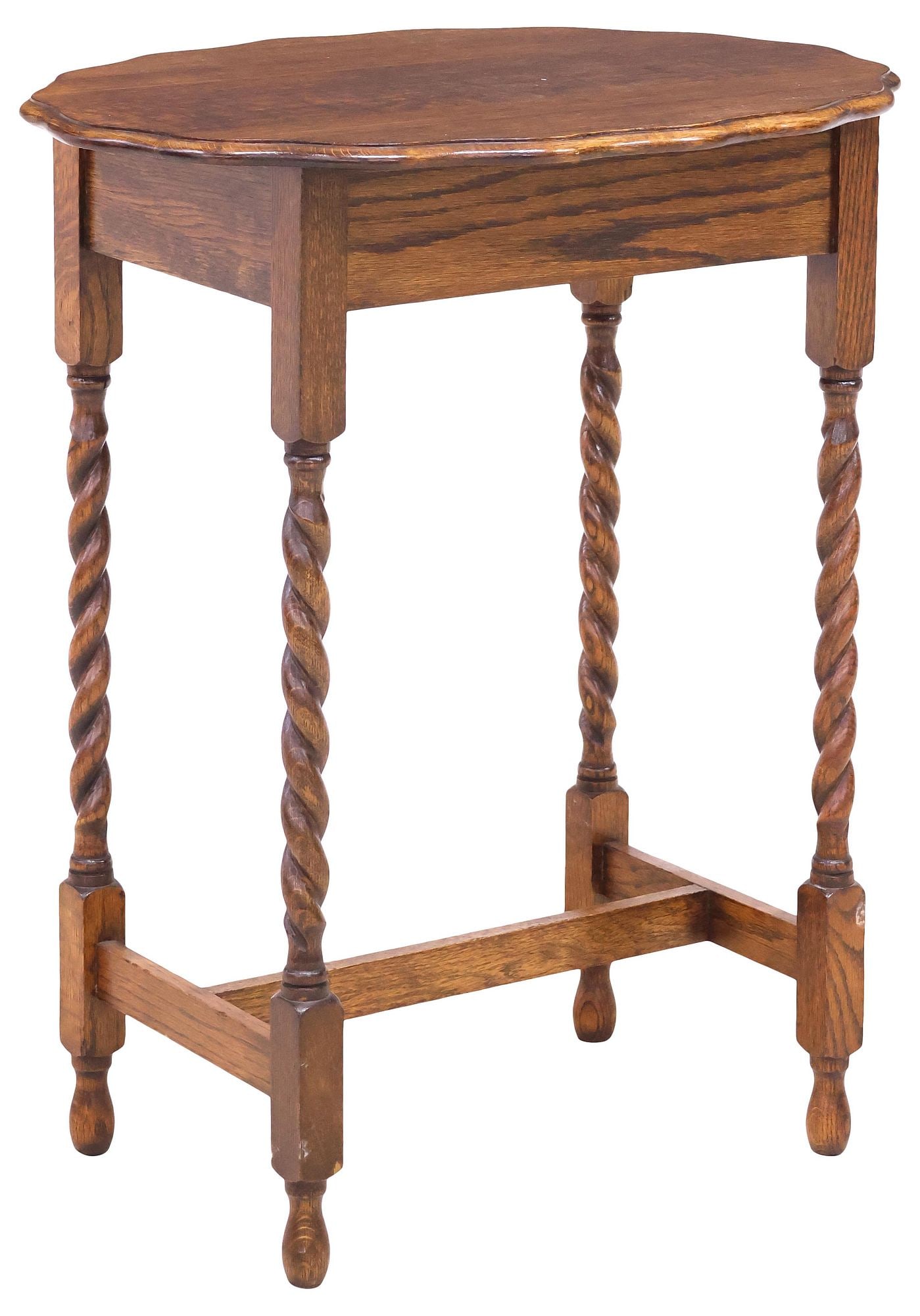 ENGLISH OAK BARLEY TWIST OCCASIONAL TABLE (1 of 4)