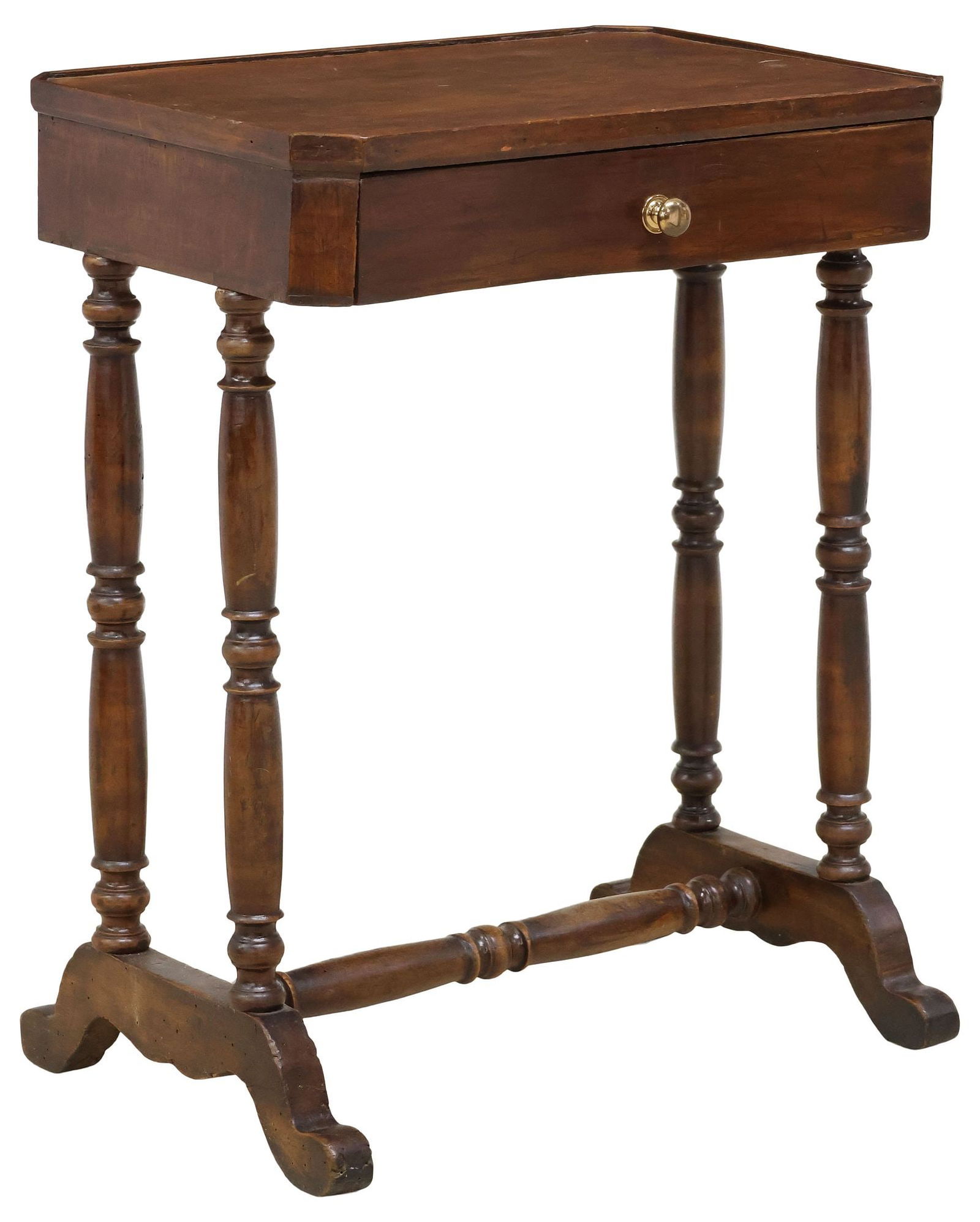 ITALIAN MAHOGANY 1-DRAWER SEWING OR WORK TABLE (1 of 5)