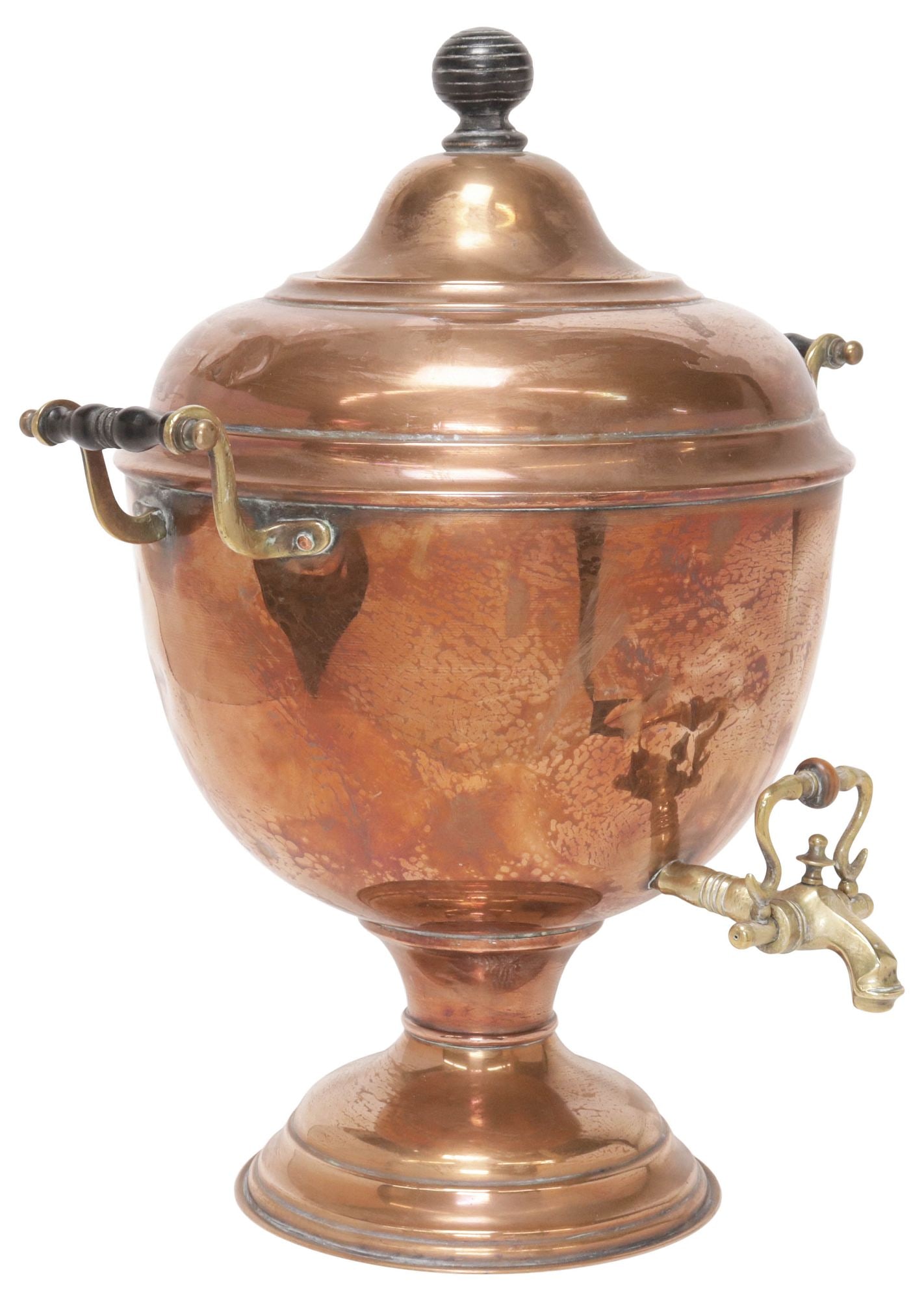 ENGLISH VICTORIAN COPPER & BRASS HOT WATER URN / SAMOVAR (1 of 5)