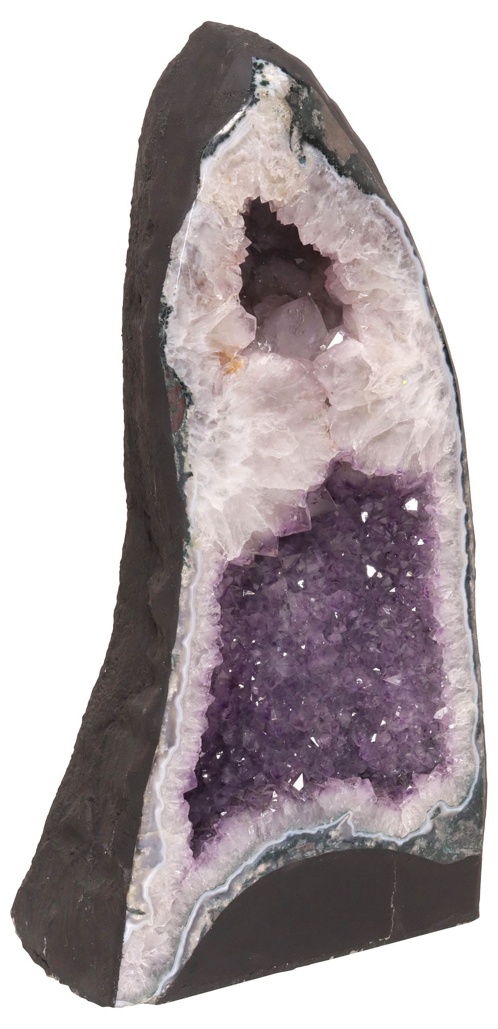 LARGE GEOLOGICAL AMETHYST CATHEDRAL GEODE, 20.25"H (1 of 5)