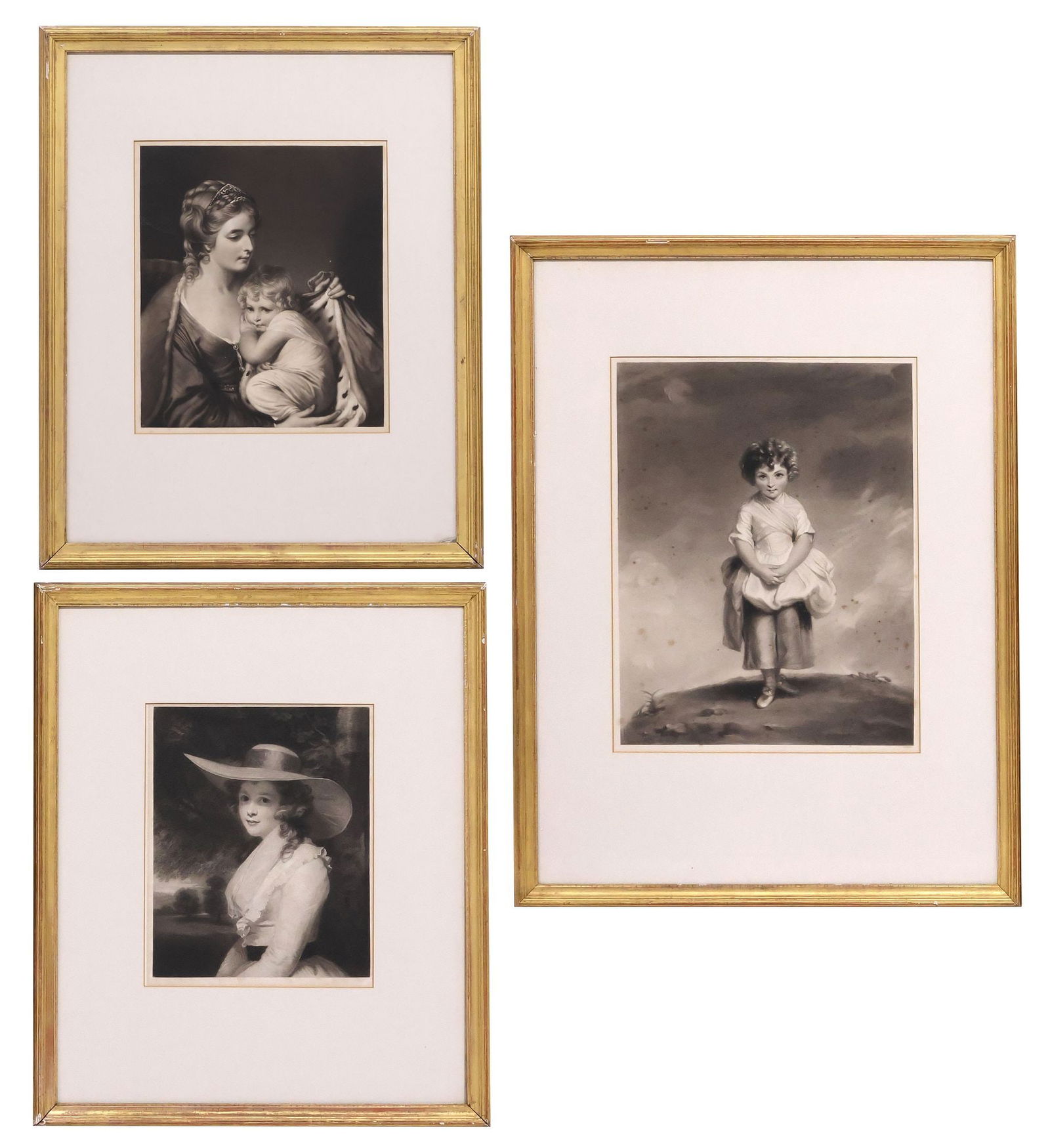 (3) AFTER SIR JOSHUA REYNOLDS (D.1792) MEZZOTINTS, PORTRAITS OF LADIES (1 of 6)