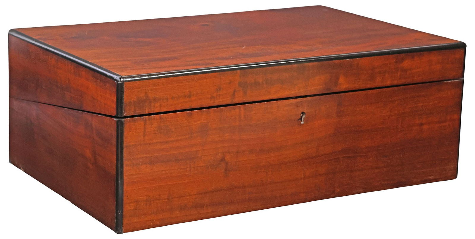 ENGLISH MAHOGANY WRITING SLOPE / TRAVEL DESK (1 of 7)