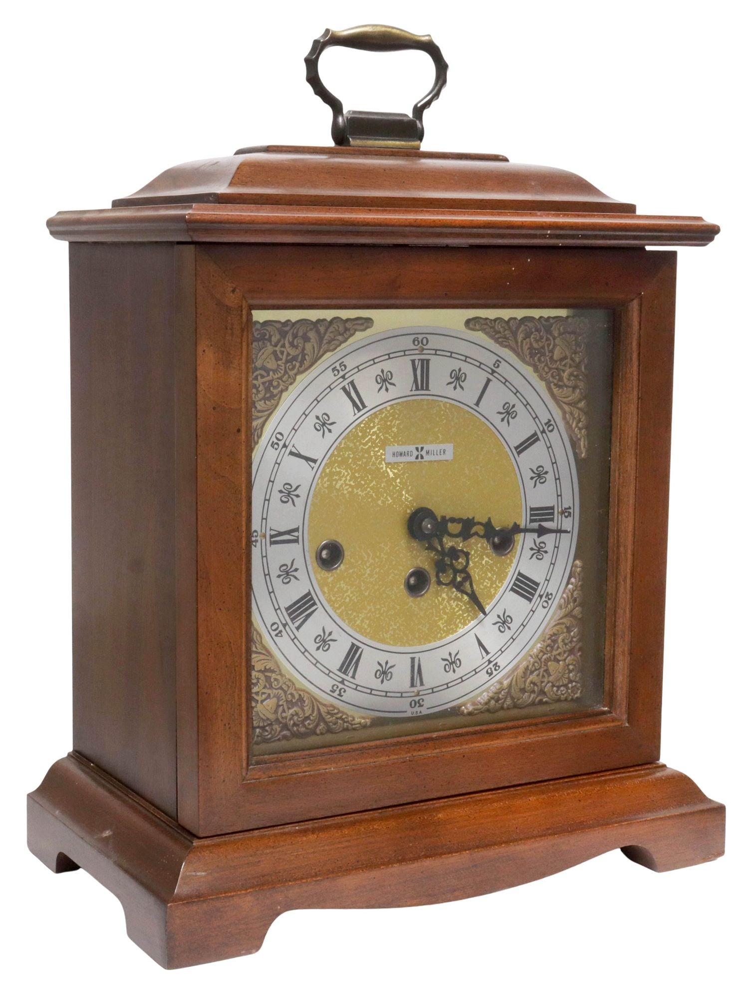 HOWARD MILLER 'GRAHAM BRACKET' CHIMING MANTEL CLOCK (1 of 7)