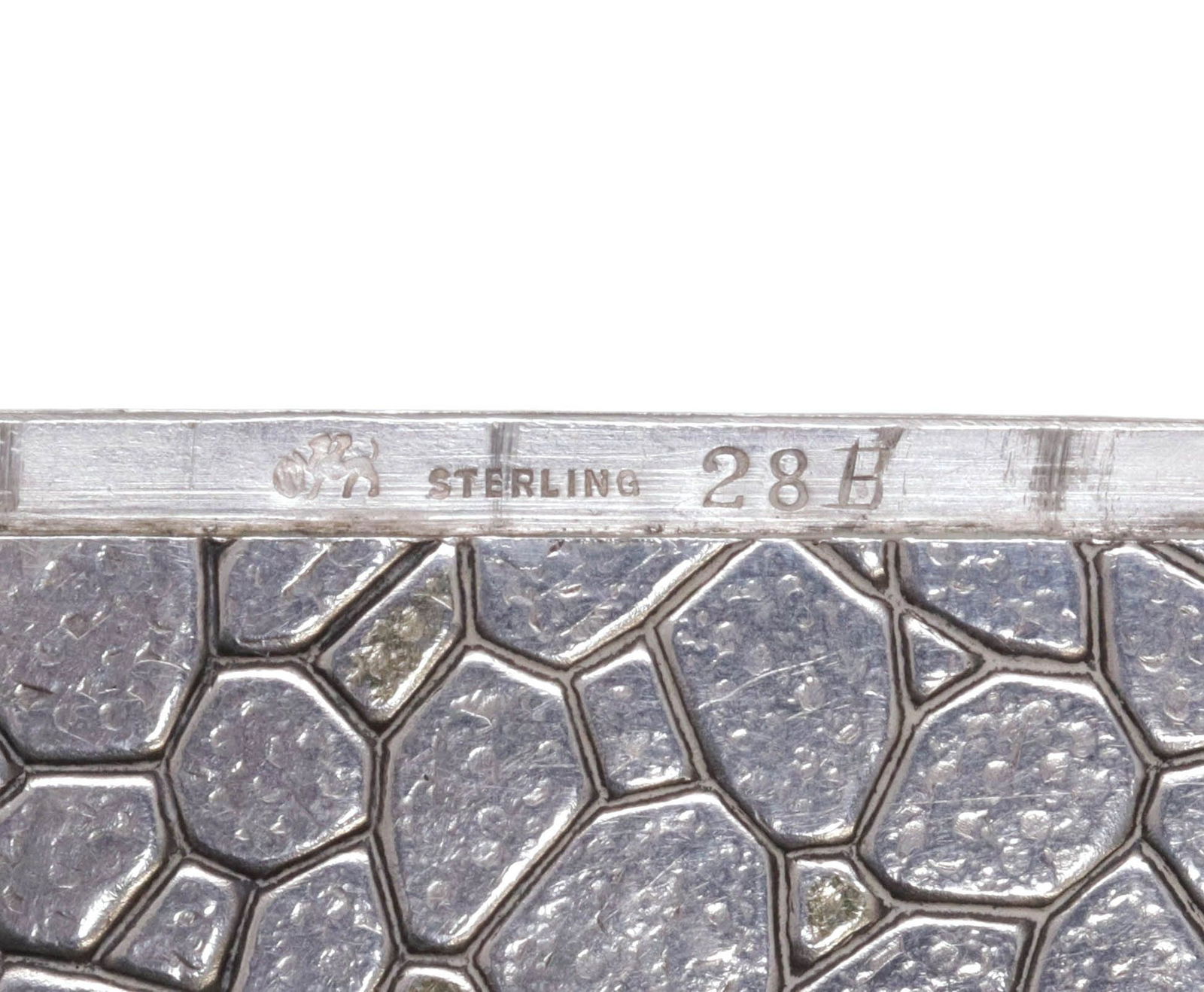 AMERICAN WHITING AESTHETIC MOVEMENT PARCEL-GILT STERLING CARD CASE - 6