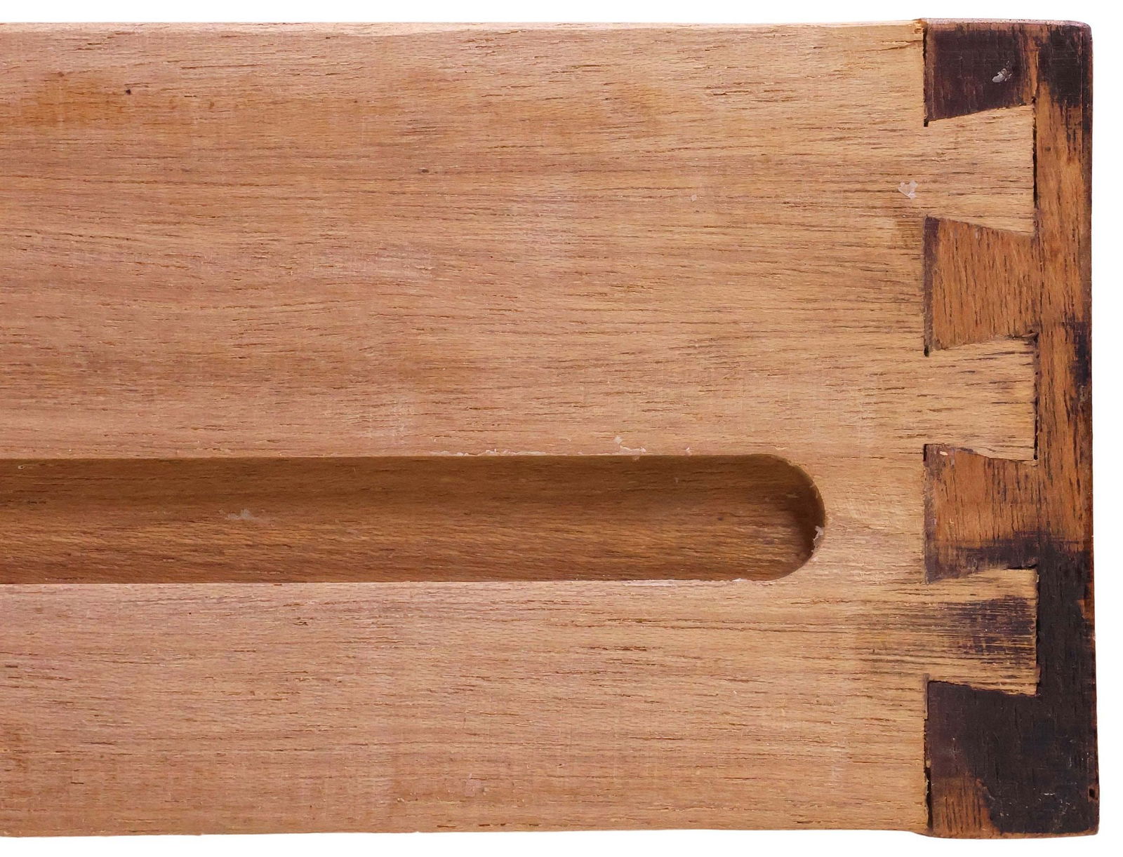 FRENCH LOUIS XVI STYLE LEATHER-TOP MAHOGANY WRITING DESK / BUREAU - 4