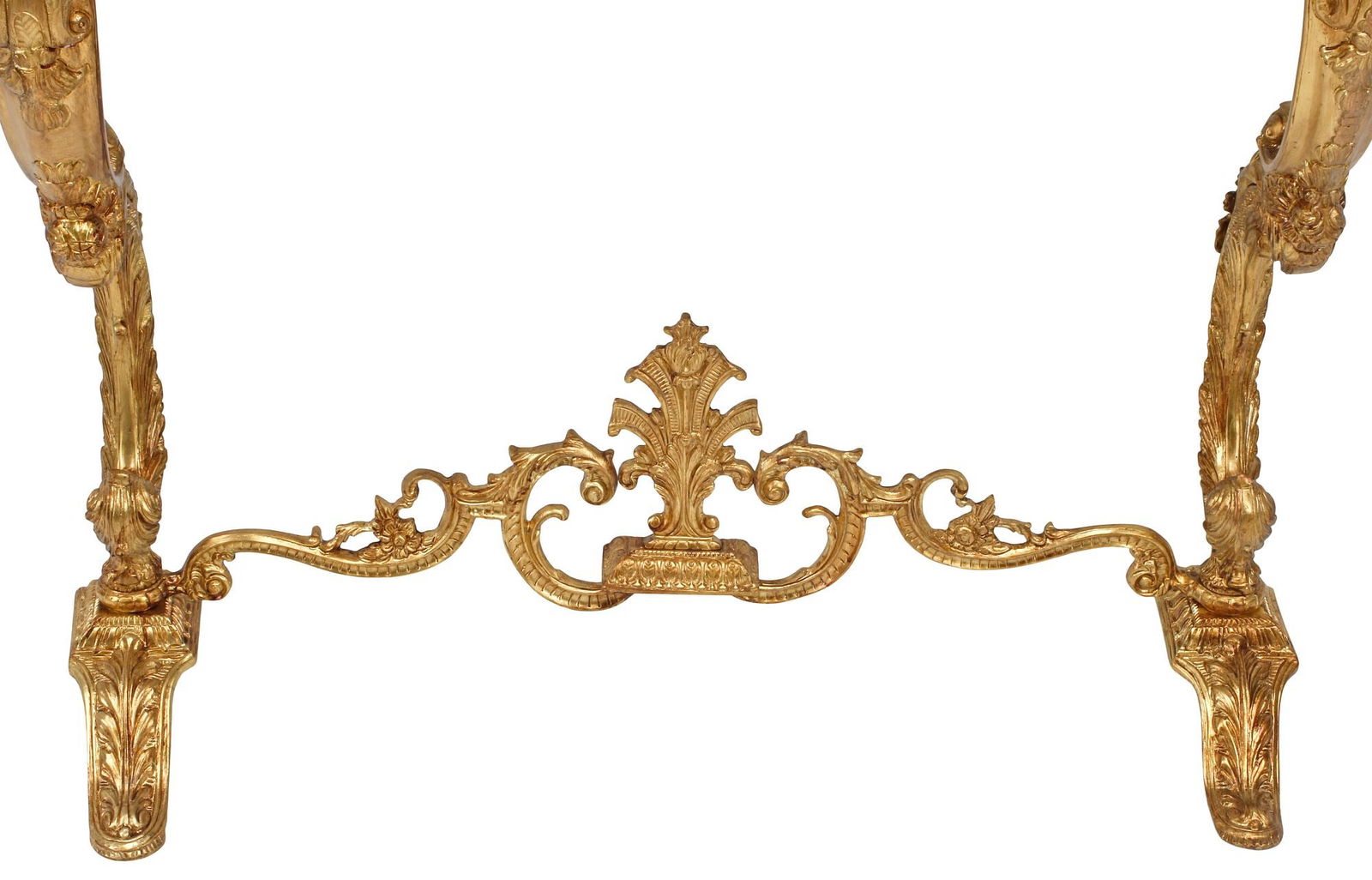REGENCE STYLE ORMOLU MIRROR & MARBLE-TOP CONSOLE TABLE - 9