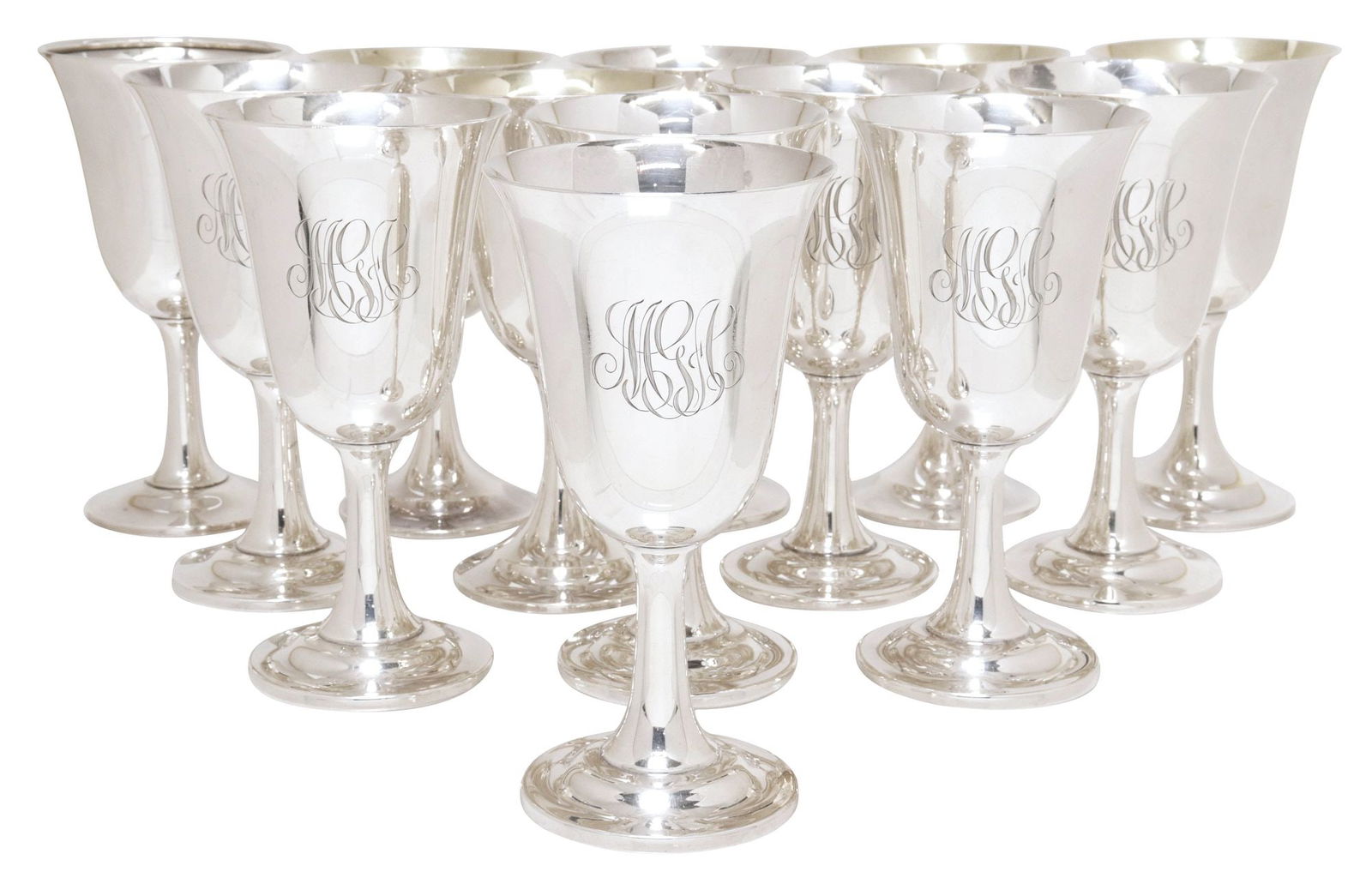 (13) AMERICAN STERLING SILVER GOBLETS, LECHENGER, INTERNATIONAL CO. & OTHER (1 of 4)