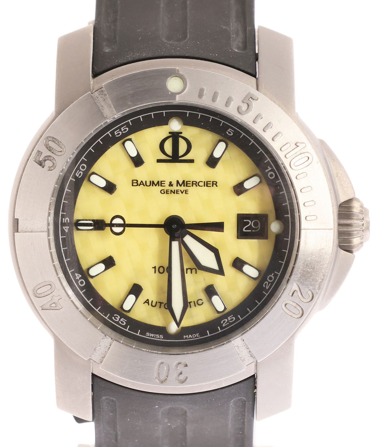 BAUME & MERCIER CAPELAND XXL AUTOMATIC DIVER'S WATCH (1 of 9)