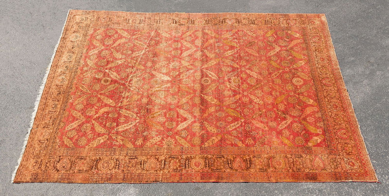 ESTATE HAND-TIED AGRA RUG, 12'11" X 10'4" (1 of 3)