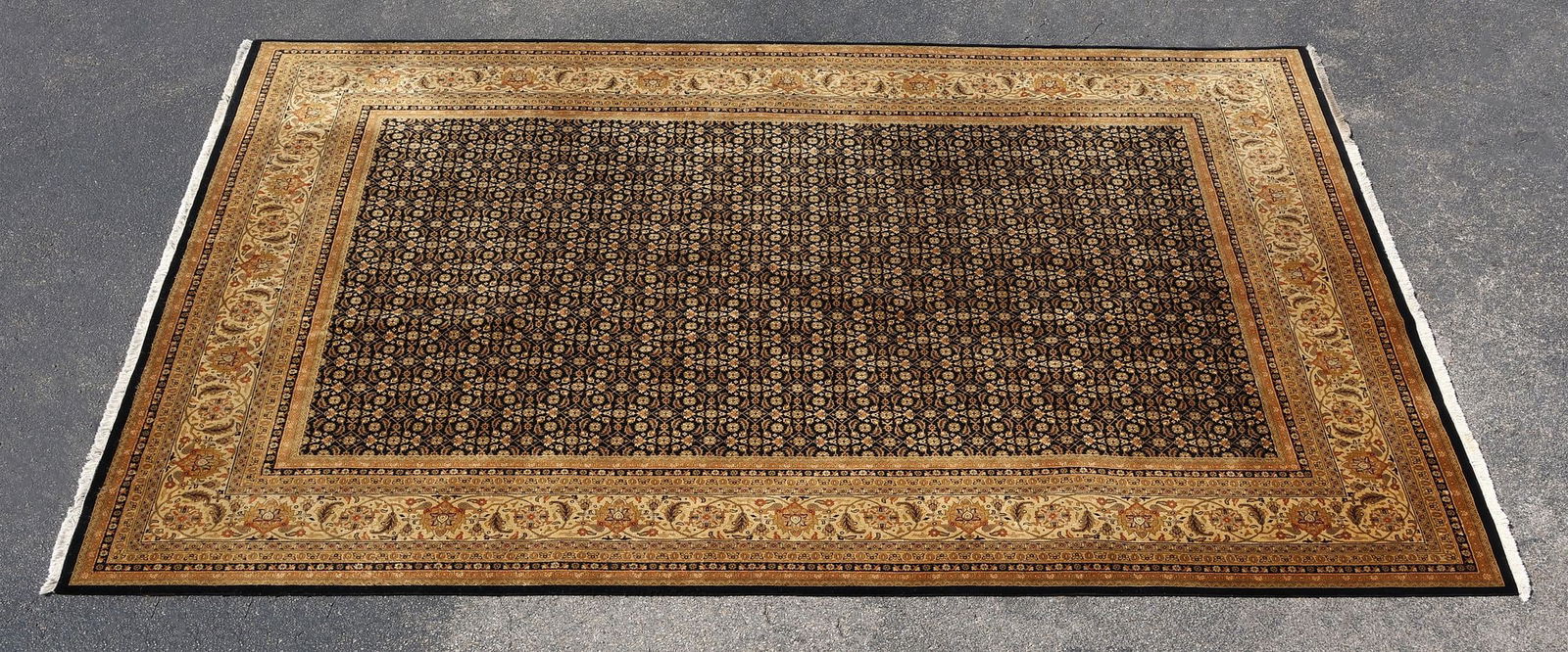 ESTATE HAND-TIED RUG, 14' X 10'2" (1 of 3)