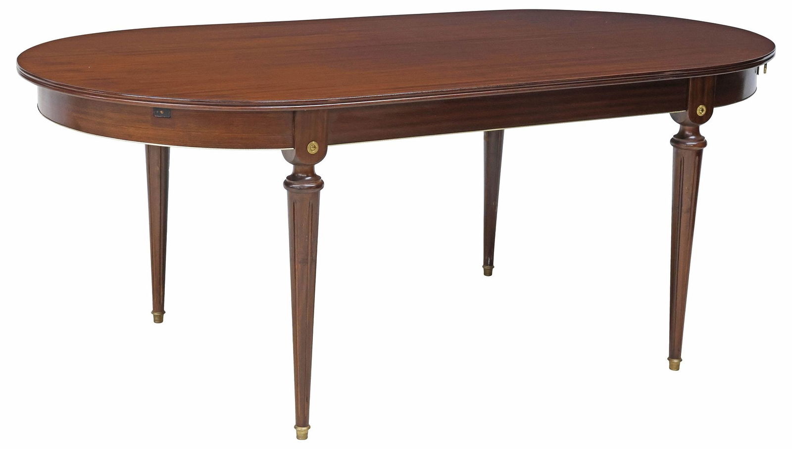 FRENCH LOUIS XVI STYLE MAHOGANY EXTENSION DINING TABLE (1 of 4)