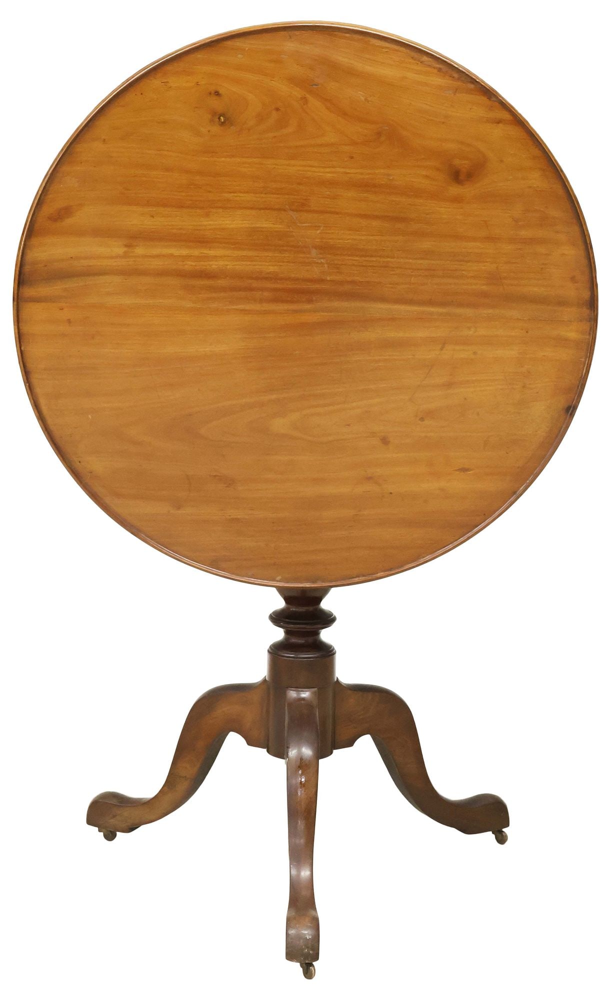 ENGLISH MAHOGANY DISHED TILT-TOP TEA TABLE (1 of 4)