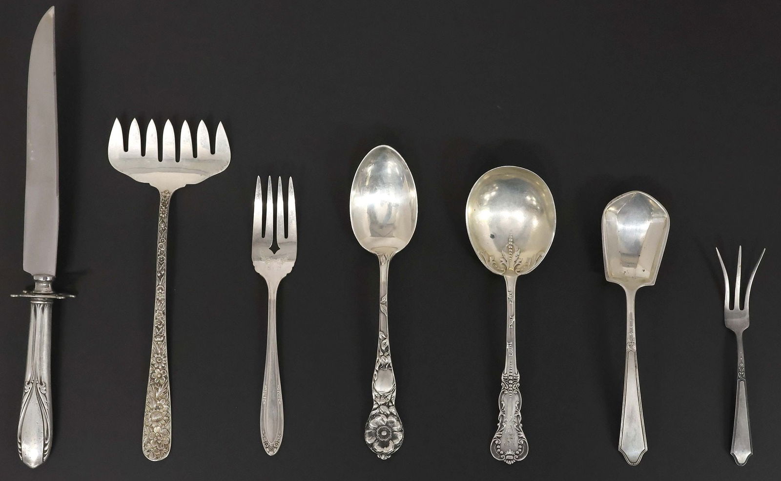 (7) COLLECTION OF AMERICAN STERLING SILVER FLATWARE (1 of 6)