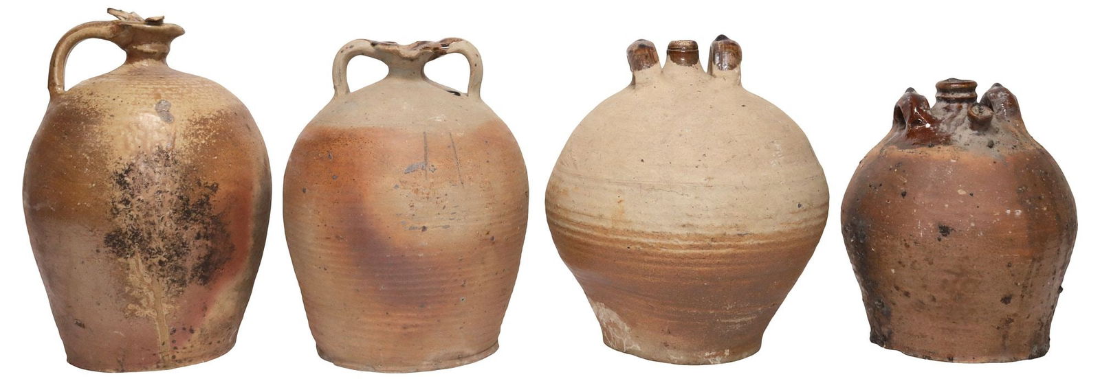 (4) FRENCH PROVINCIAL STONEWARE PITCHERS & JUGS (1 of 3)