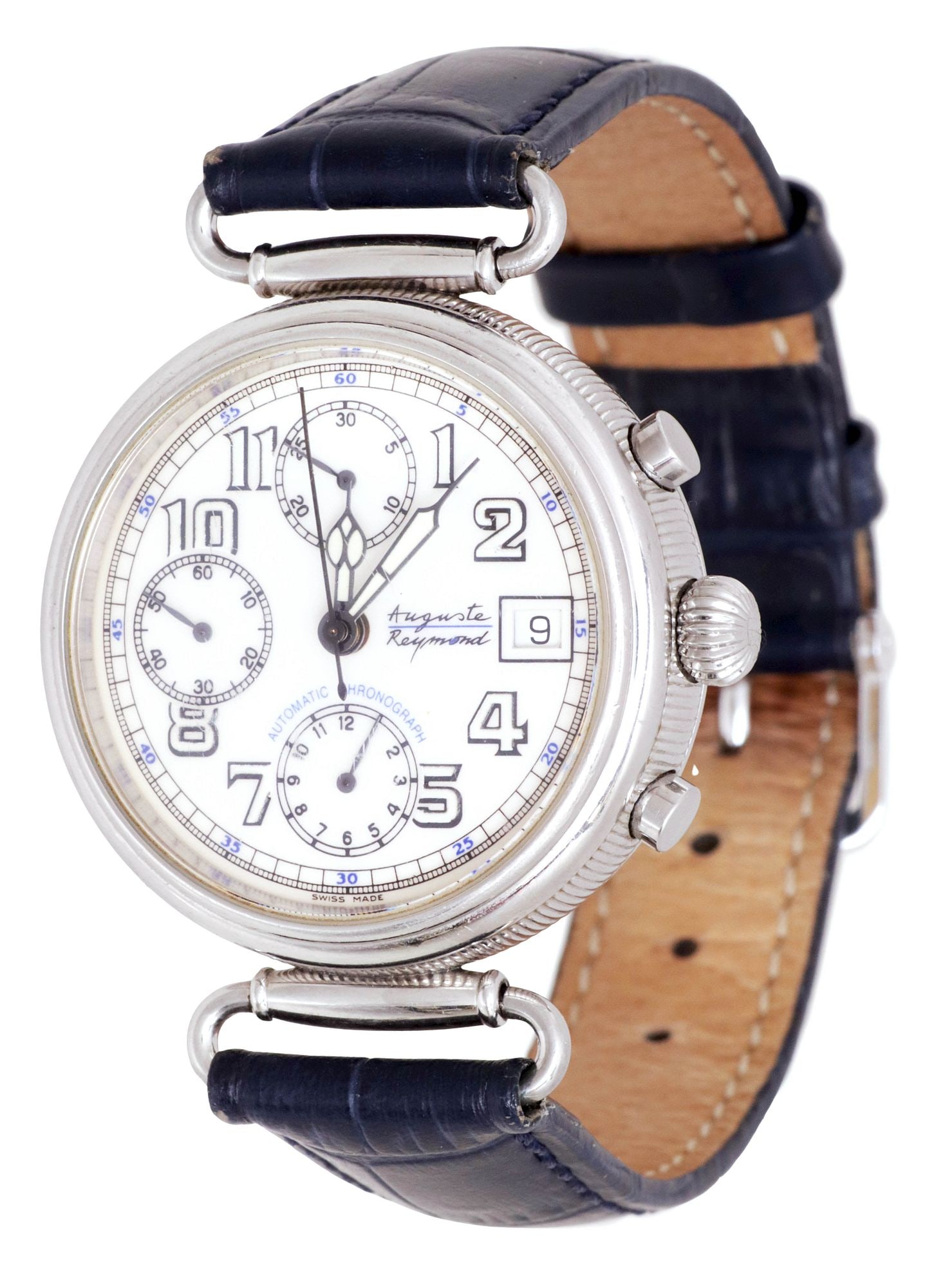 AUGUSTE REYMOND STAINLESS STEEL AUTOMATIC CHRONOGRAPH WRISTWATCH (1 of 8)