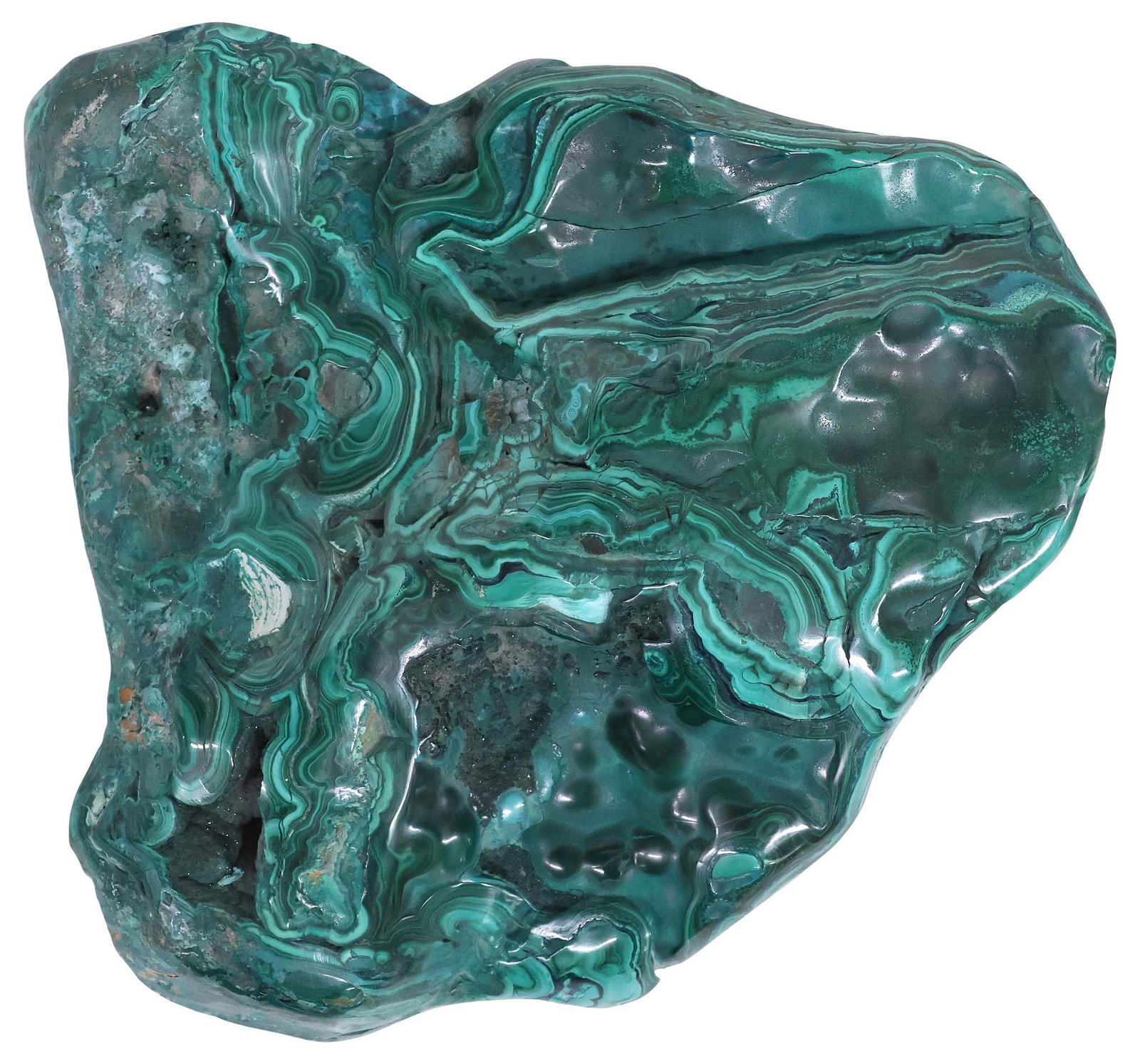 LARGE GEOLOGICAL MALACHITE SPECIMEN (1 of 4)