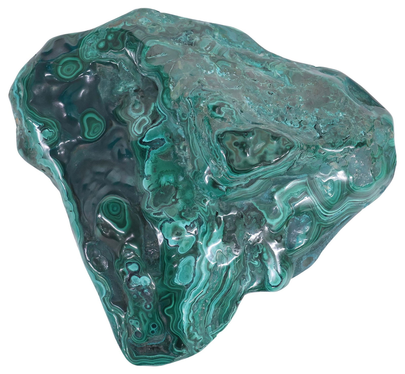 LARGE GEOLOGICAL MALACHITE SPECIMEN - 4