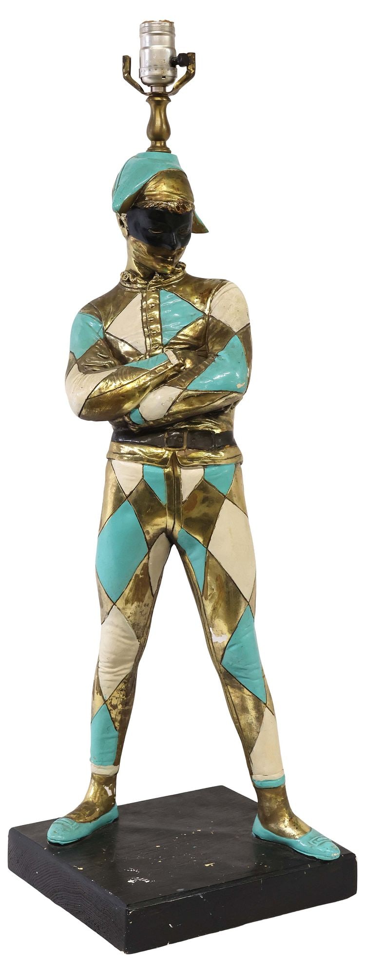 LARGE MARBRO LAMP COMPANY (ATTRIB.) HARLEQUIN TABLE LAMP, 32"H (1 of 5)