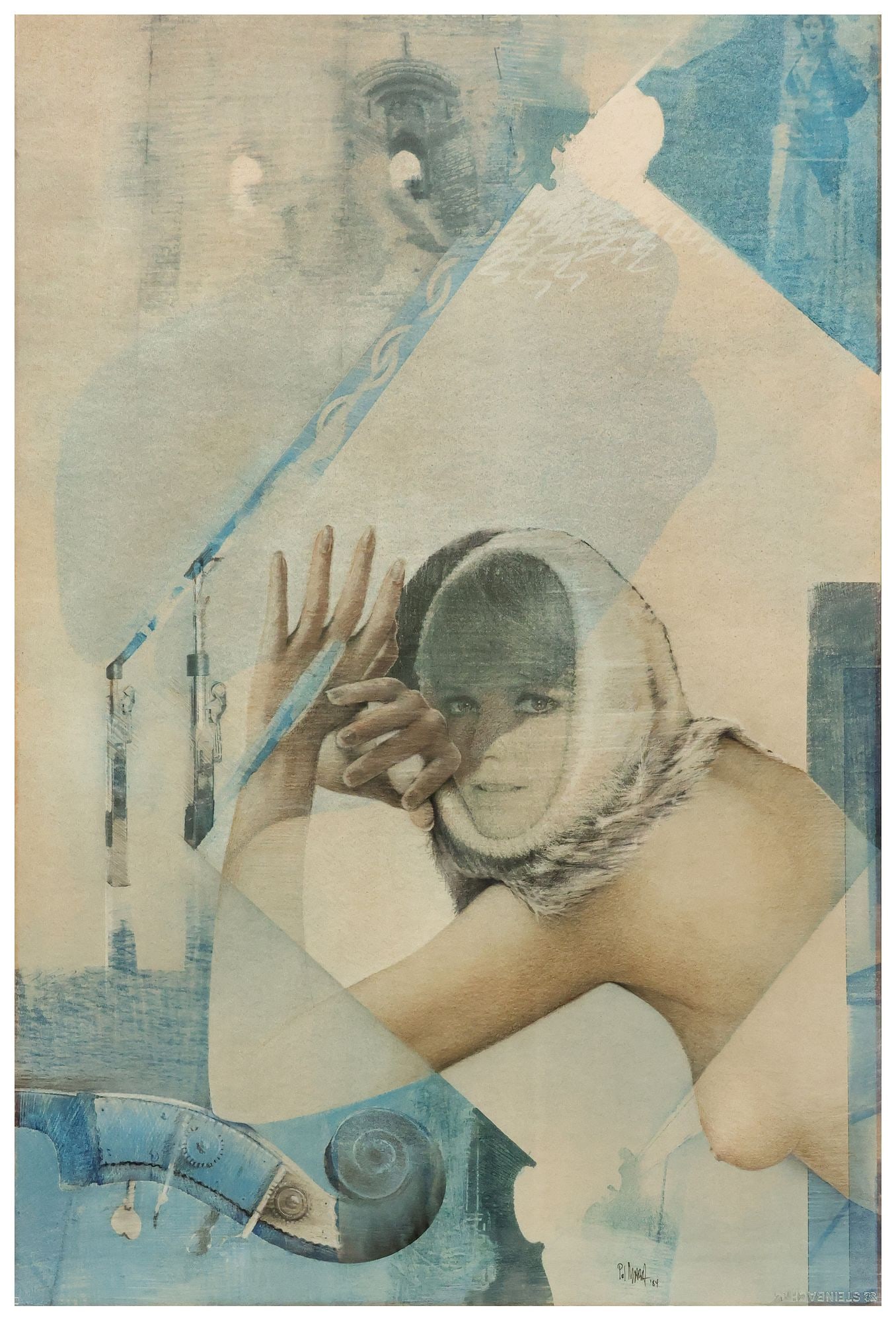 POL MARA (BELGIAN, 1920-1998) COLOR LITHOGRAPH, 'LES SABLES DE L'AURORE' (1 of 4)