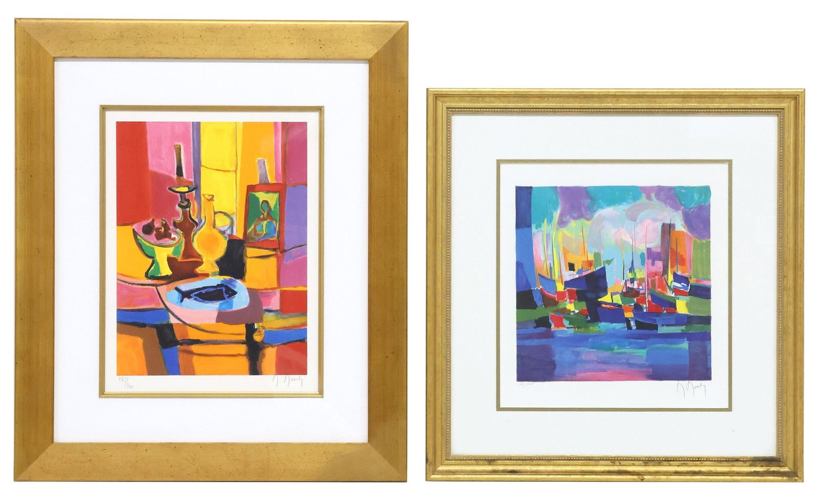 (2) MARCEL MOULY (FRENCH, 1918-2008) CUBIST COLOR LITHOGRAPHS (1 of 7)