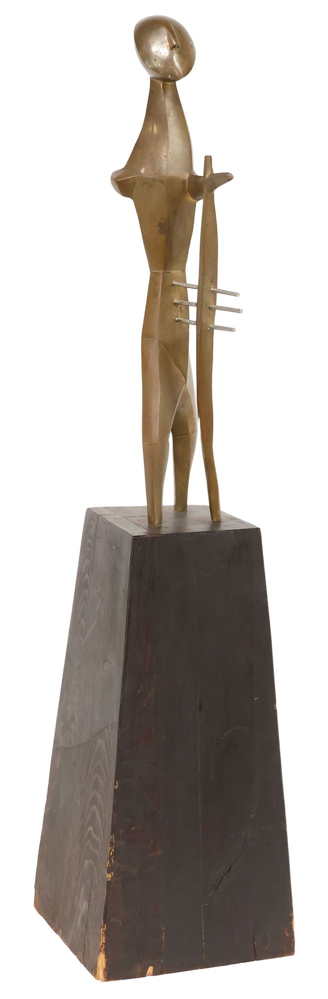 ASKAR YESSENBAYEV (B.1959) BRONZE SCULPTURE ON BASE, ANCIENT WARRIOR (1 of 5)