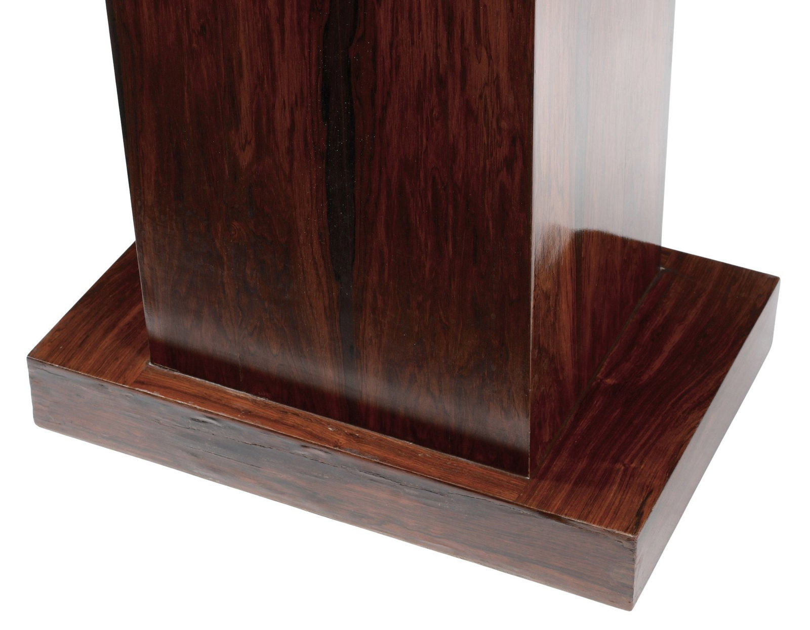 ART DECO STYLE RECTANGULAR FIGURED WOOD CONSOLE TABLE - 2