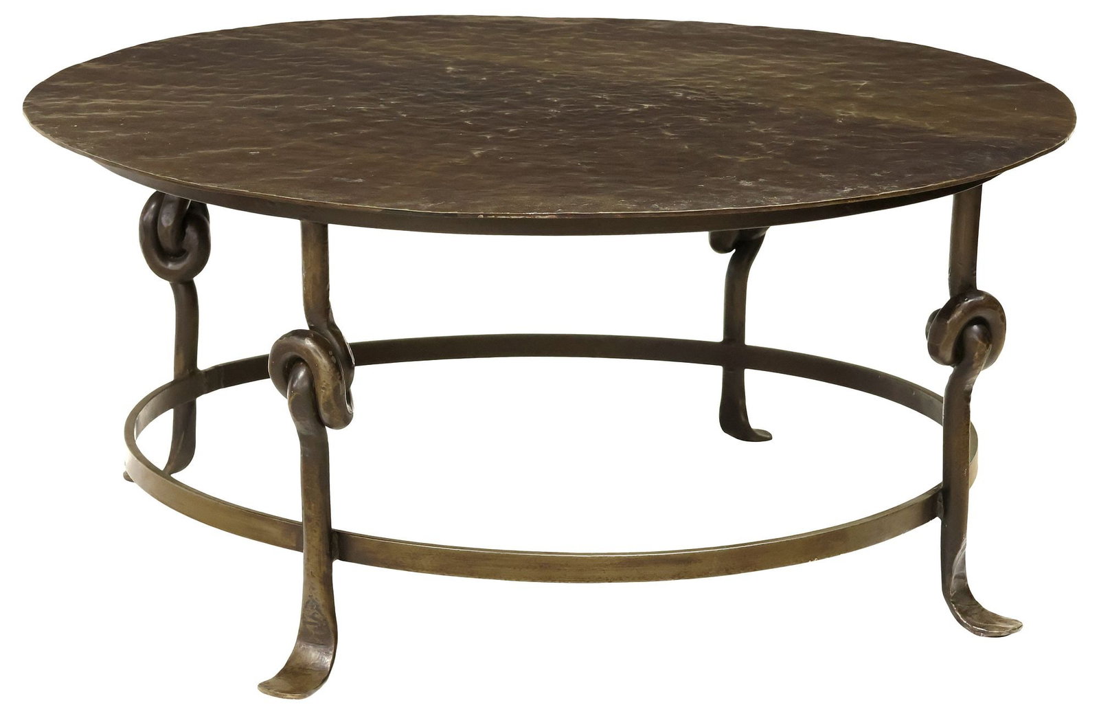 ARTERIORS HOME (ATTRIB.) 'ARNOT' HAMMERED IRON COFFEE TABLE (1 of 4)