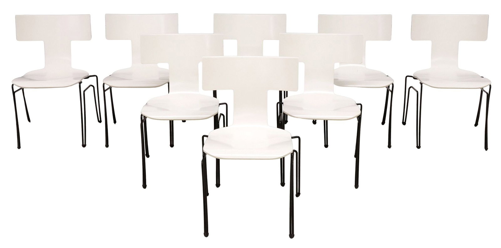 (8) CONTEMPORARY DONGHIA 'ANZIANO' BEECHWOOD DINING CHAIRS (1 of 4)