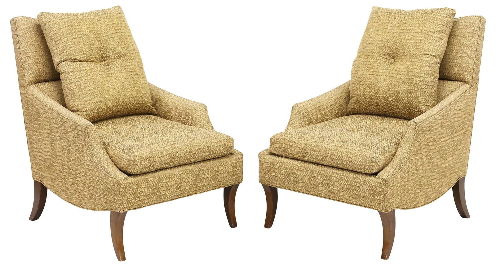 (2) CONTEMPORARY R. JONES UPHOLSTERED LOUNGE CHAIRS (1 of 4)