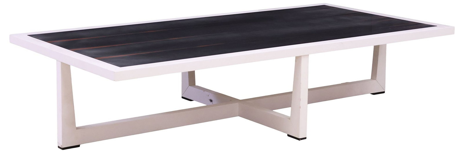 LARGE MASSIMO SCOLARI (B.1943) FOR GIORGETTI 'REVERSO' RECTANGULAR COFFEE TABLE (1 of 7)