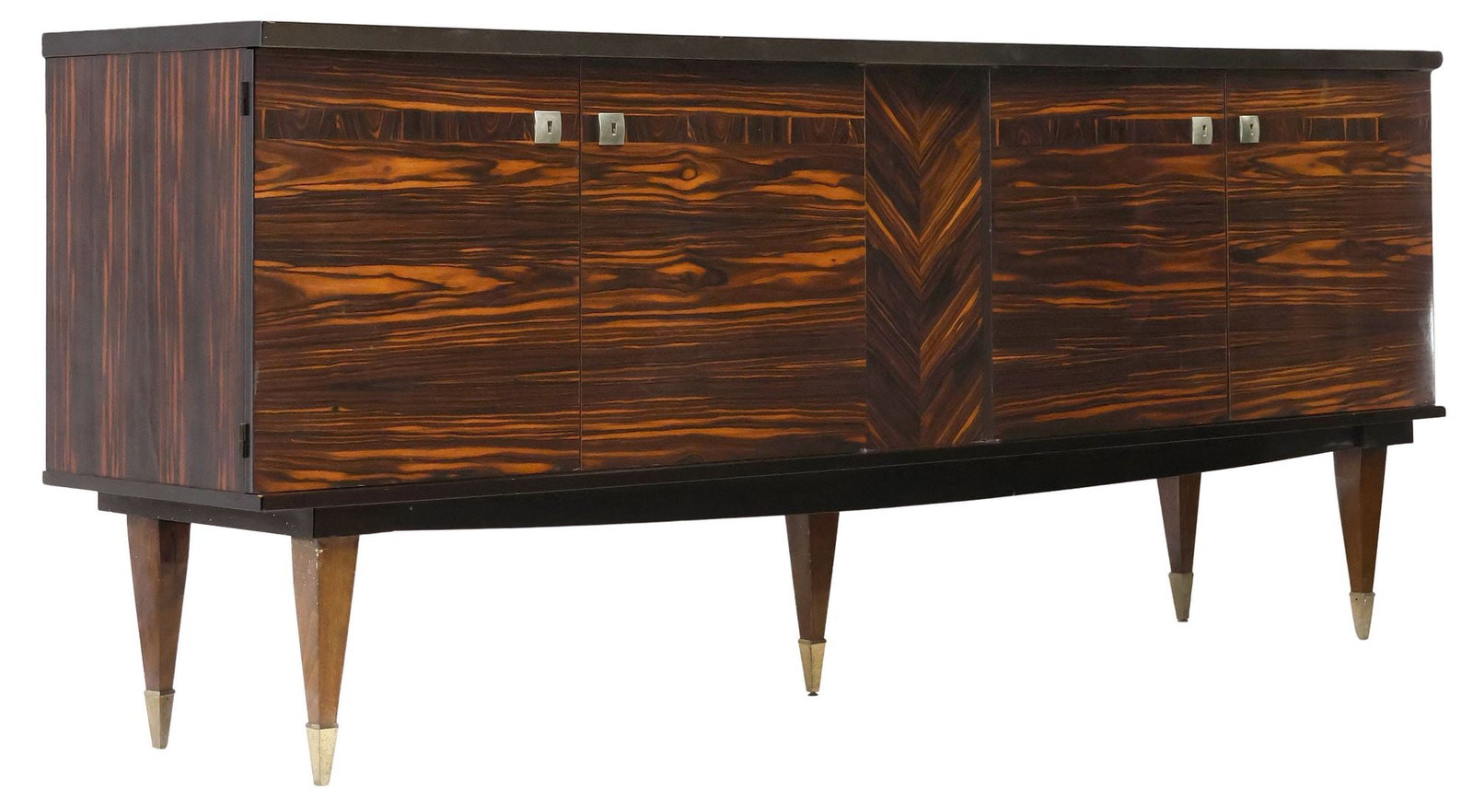 FRENCH MID-CENTURY MODERN LACQUERED EXOTIC VENEER SIDEBOARD (1 of 7)