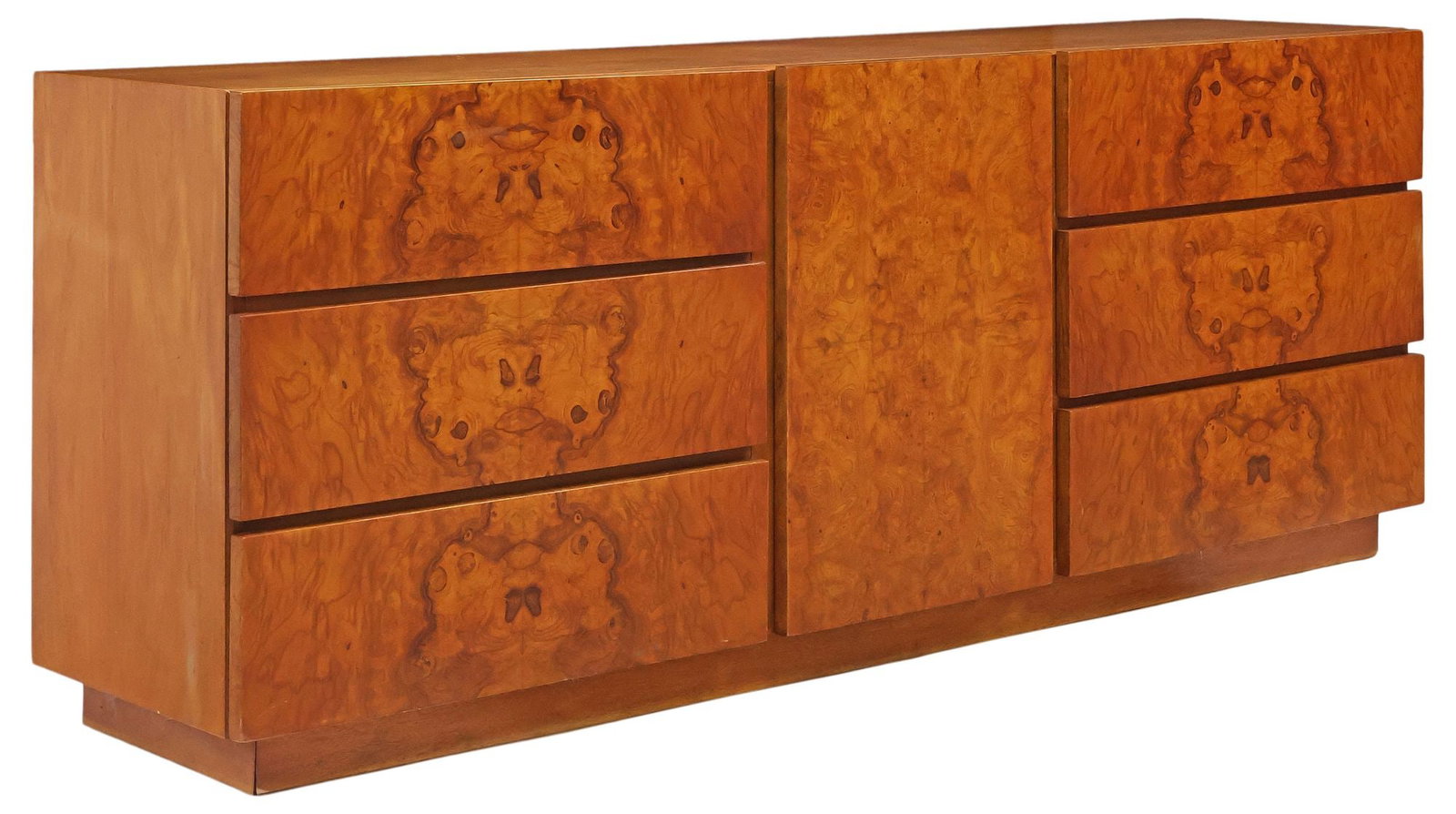 LANE FURNITURE MID-CENTURY MODERN BURLWOOD DRESSER/ CREDENZA (1 of 7)