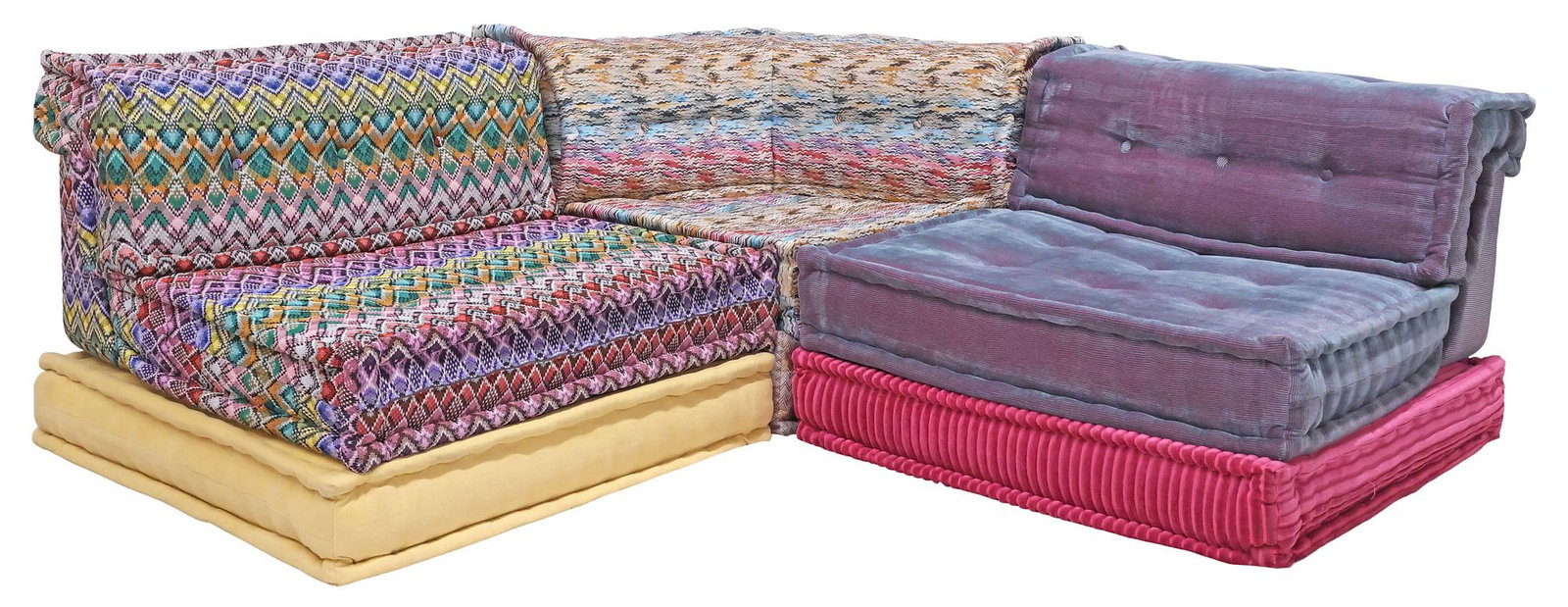 (9 PCS) MISSONI HOME FOR ROCHE BOBOIS MODULAR 'MAH JONG' SOFA (1 of 9)