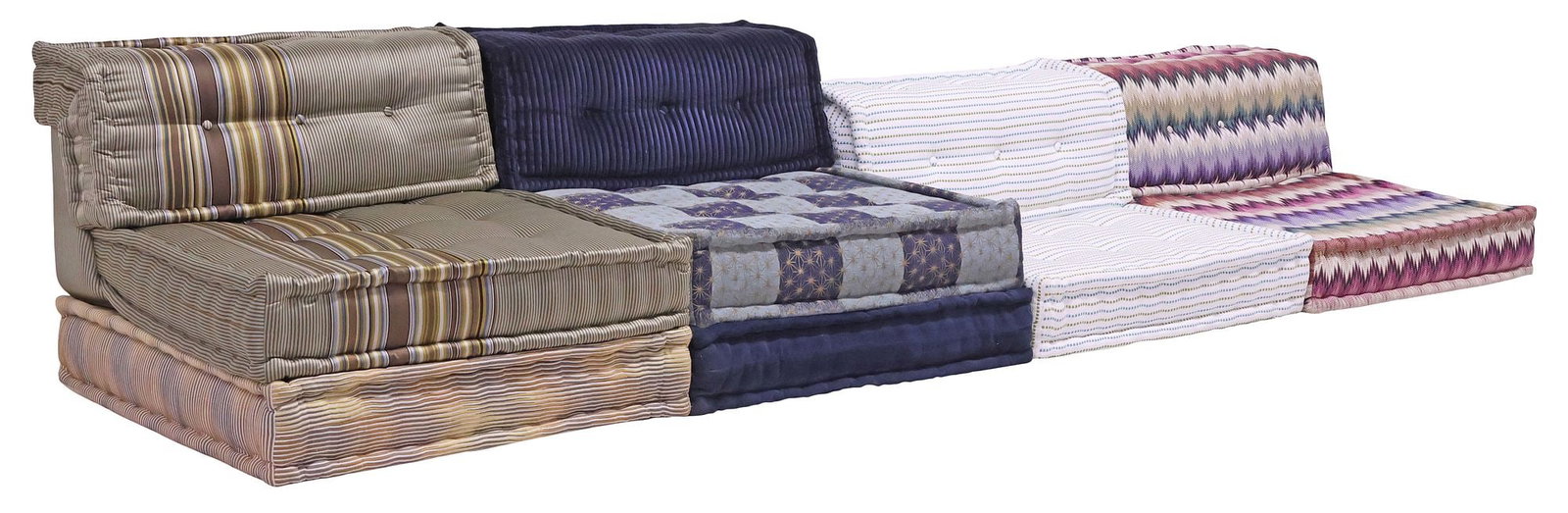 (10 PCS) MISSONI & KENZO TAKADA FOR ROCHE BOBOIS MODULAR 'MAH JONG' SOFA (1 of 10)