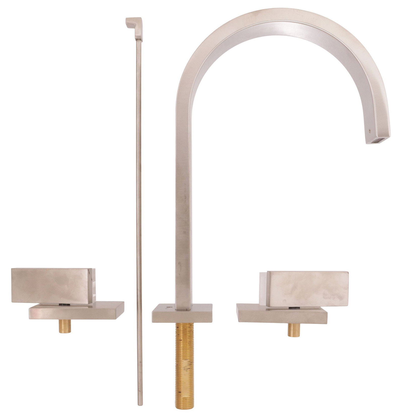 (LOT) DESIGNER SHERLE WAGNER MODERN BATHROOM LEVER FAUCET SET (1 of 6)