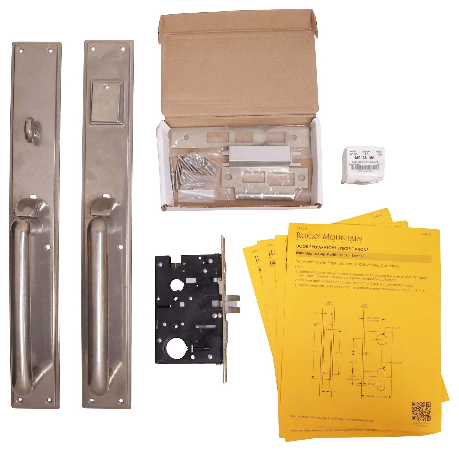 (LOT) ARTISAN-DESIGNED ROCKY MOUNTAIN HARDWARE DOOR ENTRY SET (1 of 7)