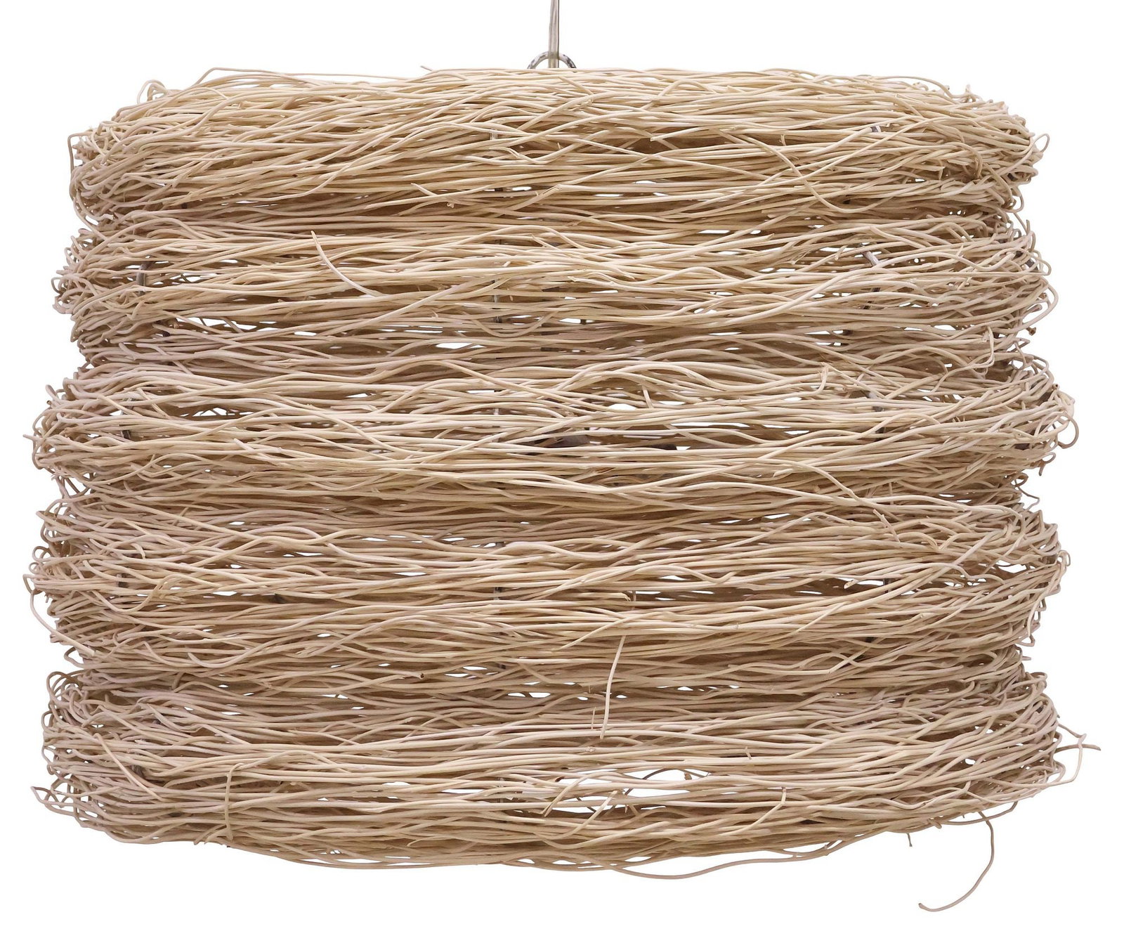 COCOON FURNISHINGS (ATTRIB.) WOVEN NITO FIBER 5-LT 'CORINA' CHANDELIER (1 of 4)