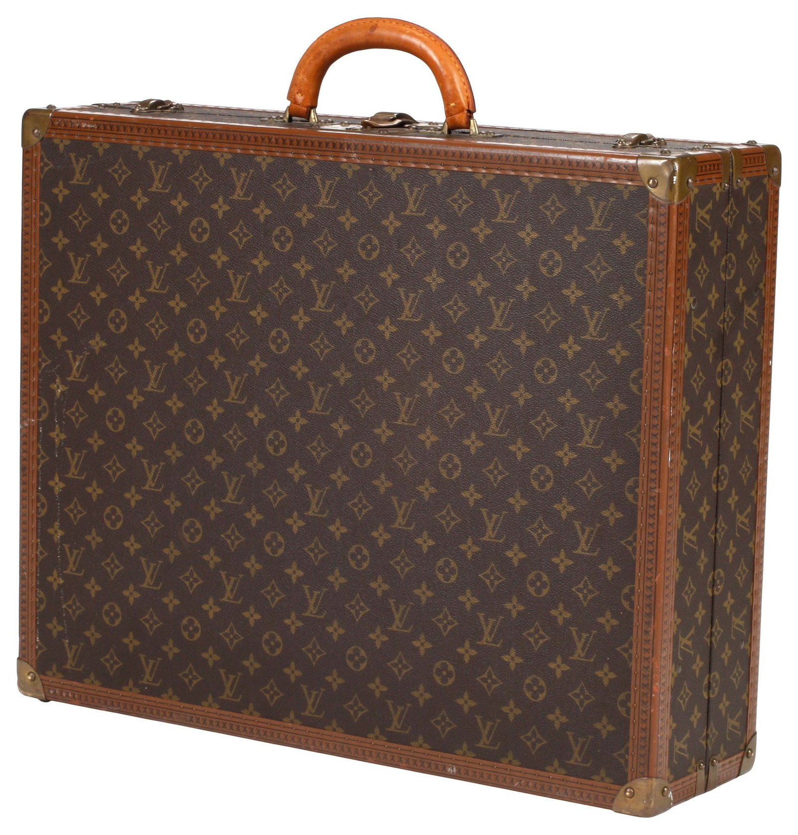 VINTAGE LOUIS VUITTON MONOGRAM CANVAS HARD-SIDED SUITCASE (1 of 5)