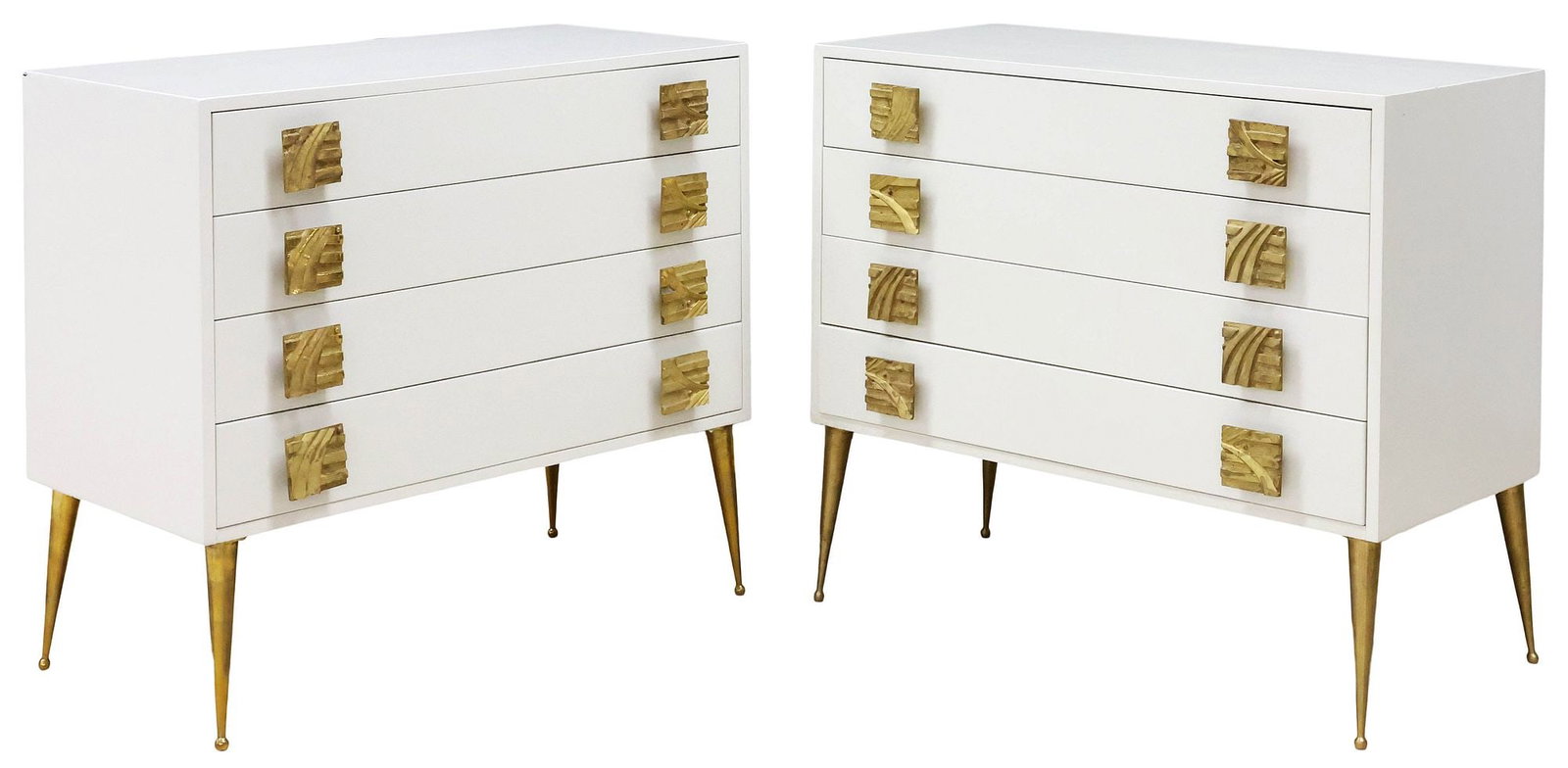 (2) MANNER OF LUCIANO FRIGIERO BRONZE-MOUNTED LACQUERED COMMODES (1 of 5)