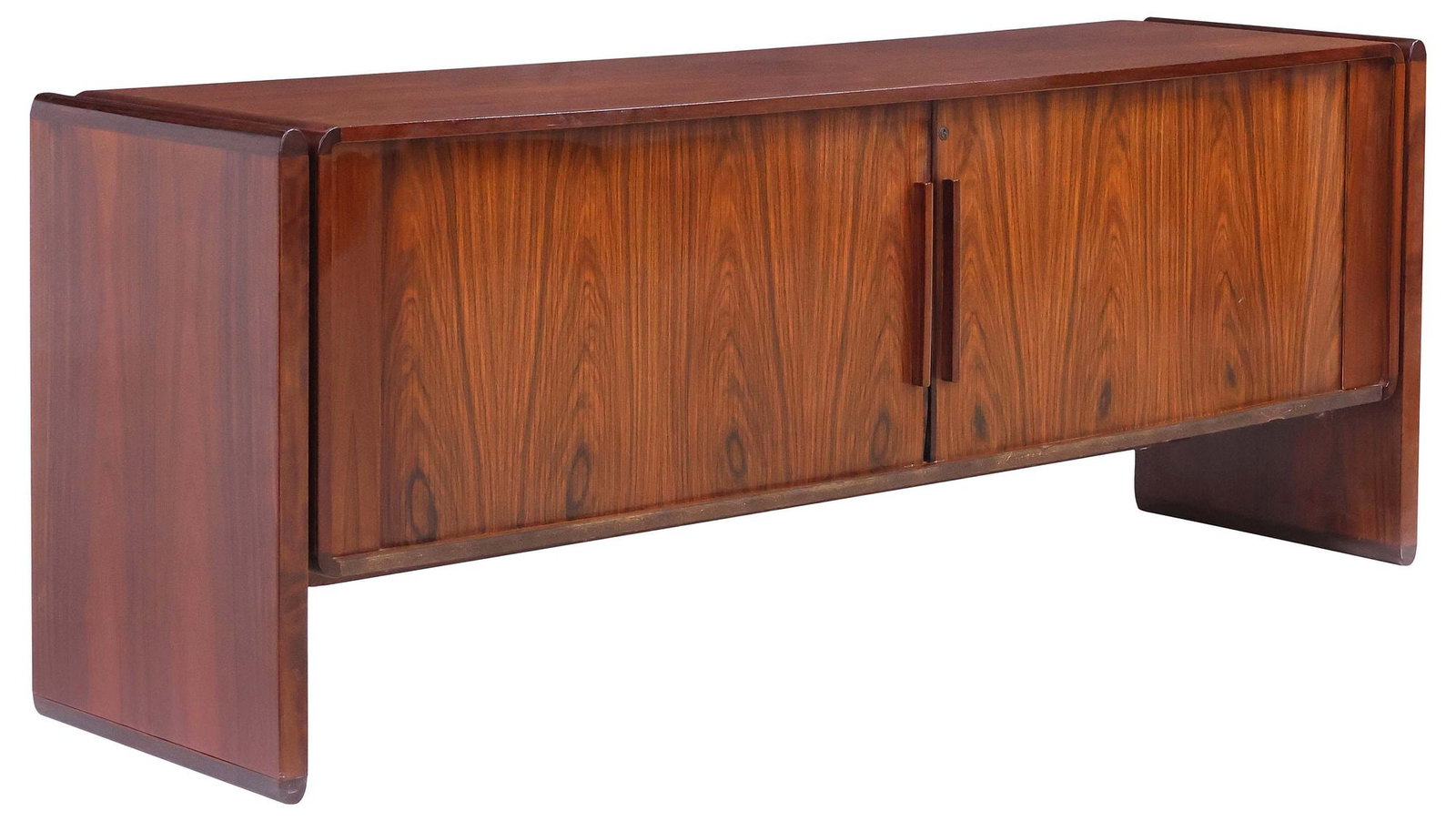 DANISH DRYLUND MID-CENTURY MODERN ROSEWOOD TAMBOUR CREDENZA (1 of 7)