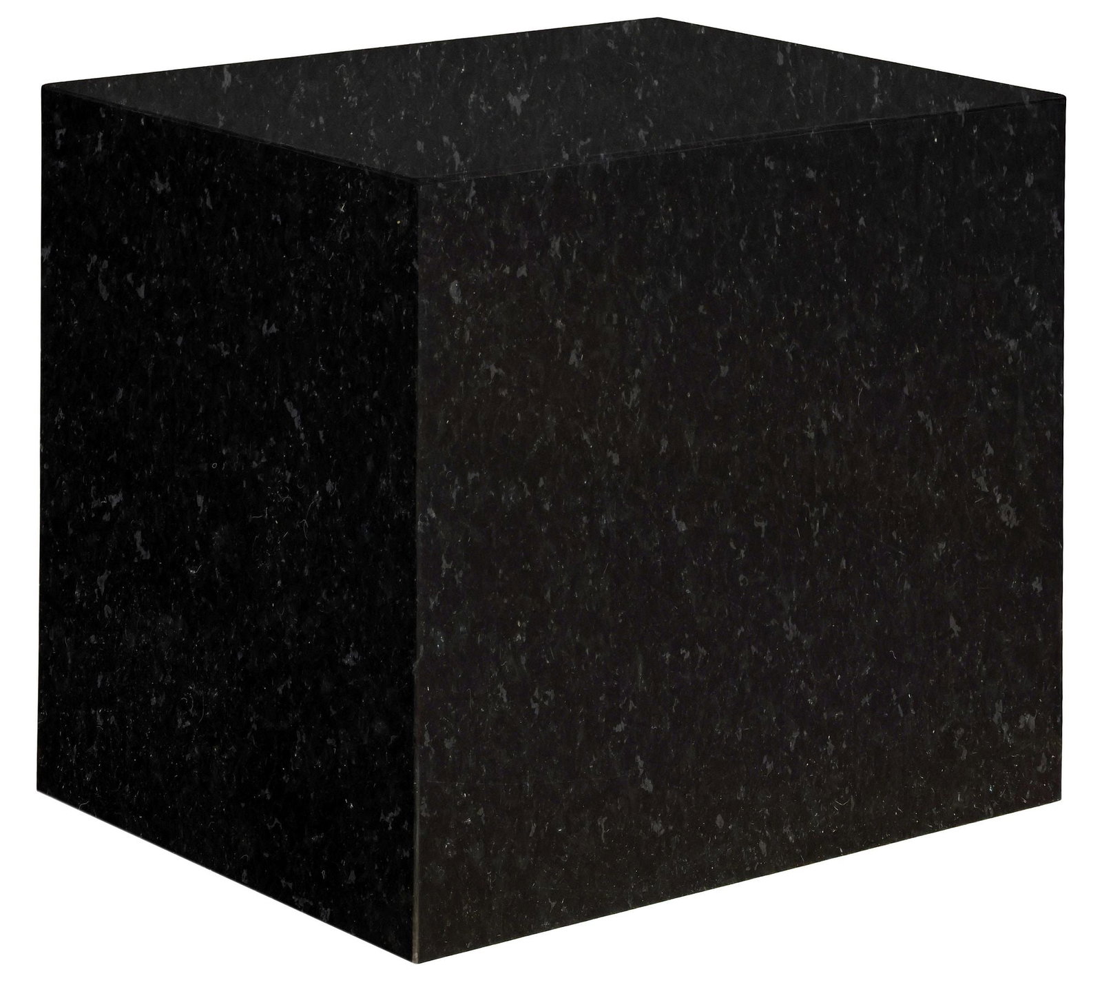 LARGE BLACK GRANITE RECTANGULAR PEDESTAL / DISPLAY STAND, 26"H: Black granite pedestal/ display stand, late 20th c., of rectangular form, approx 26"h, 19.5"w, 23"d **Provenance: Dallas, Texas: When the madness of collecting collides with connoisseurship**