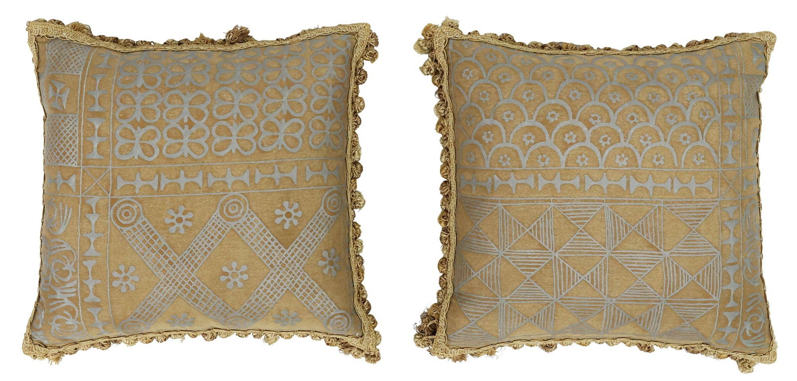 (2) DESIGNER FORTUNY 'ASHANTI' THROW PILLOWS (1 of 3)
