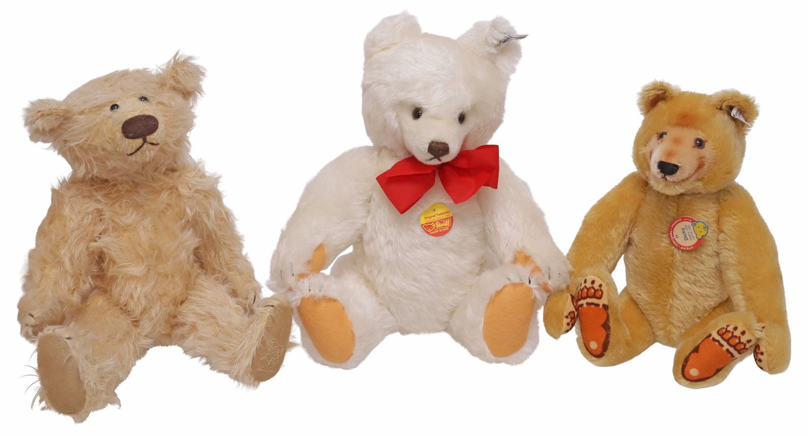 (3) STEIFF LIMITED EDITION & CHARACTER COLLECTIBLES JOINTED MOHAIR TEDDY BEARS (1 of 8)