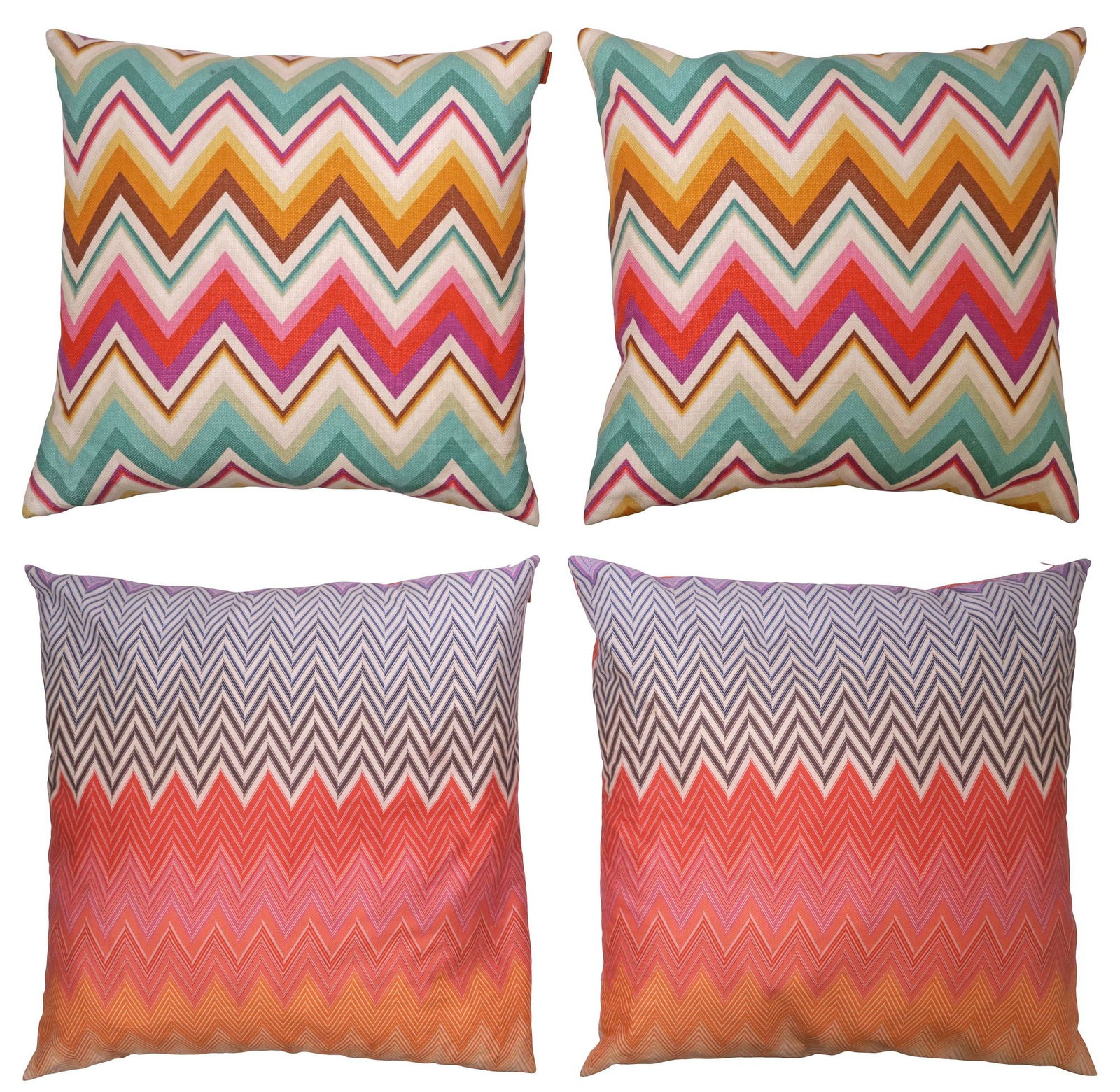 (4) DESIGNER MISSONI 'CHEVRON' & 'HAPPY ZIG ZAG' THROW PILLOWS (1 of 9)