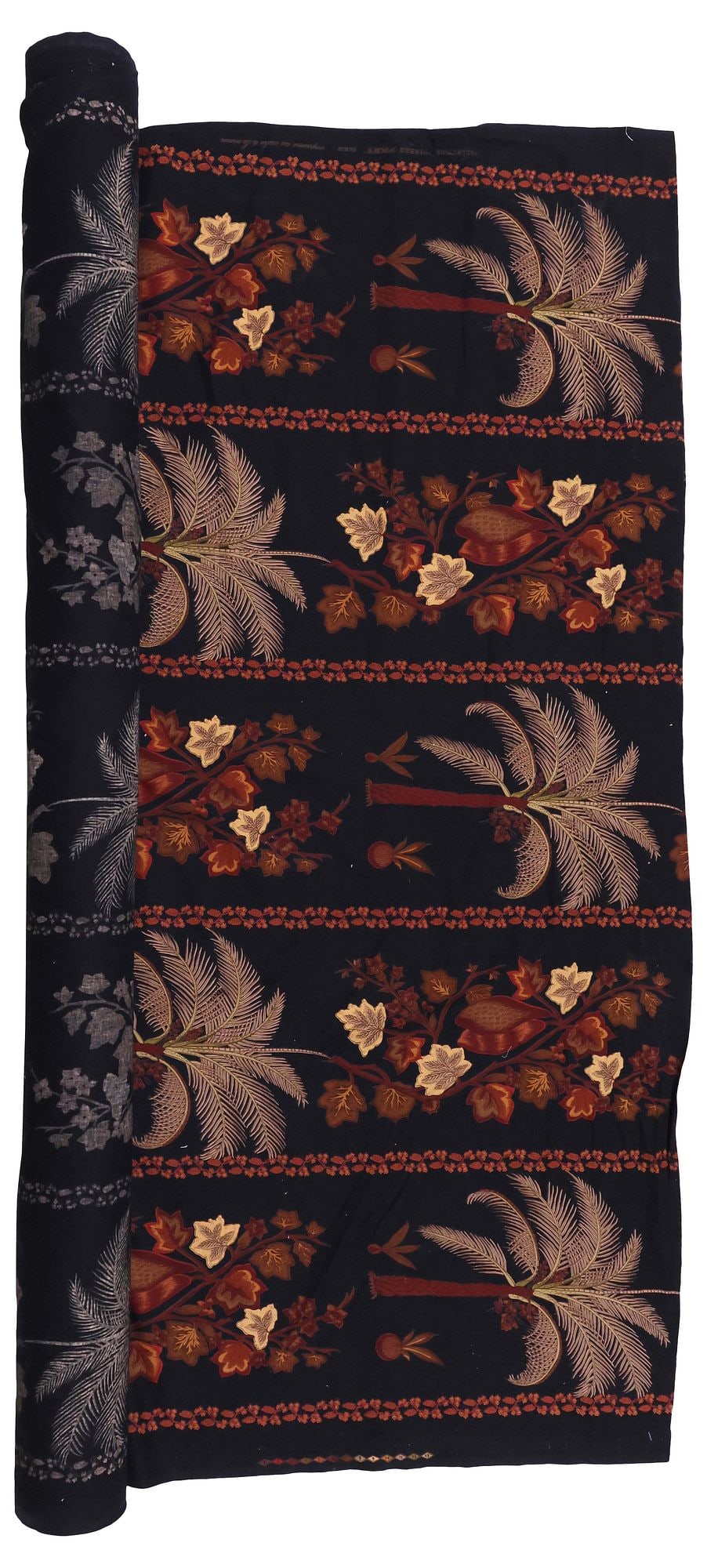 DESIGNER PIERRE FREY TROPICAL-PRINTED LINEN UPHOLSTERY FABRIC BOLT (1 of 5)