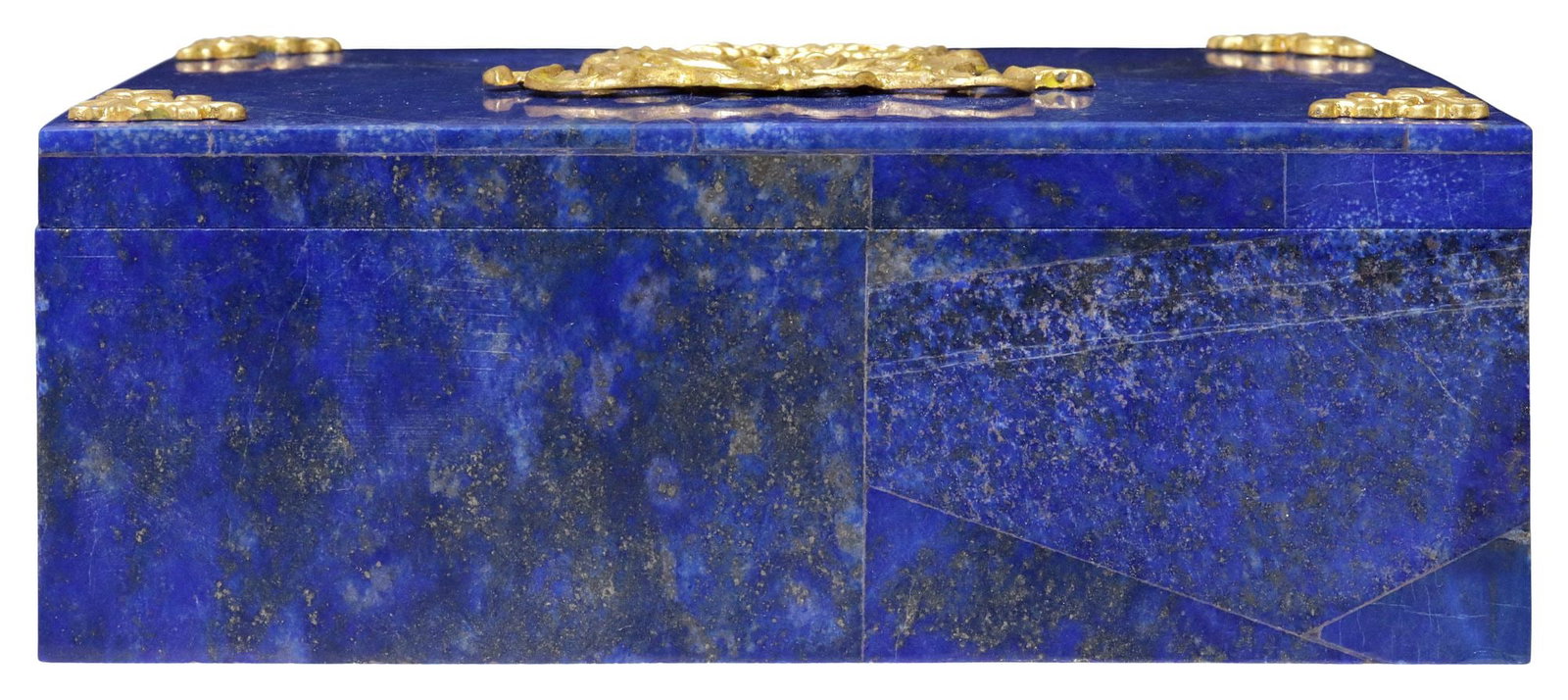 EMPIRE STYLE ORMOLU-MOUNTED LAPIS LAZULI TABLE BOX - 3