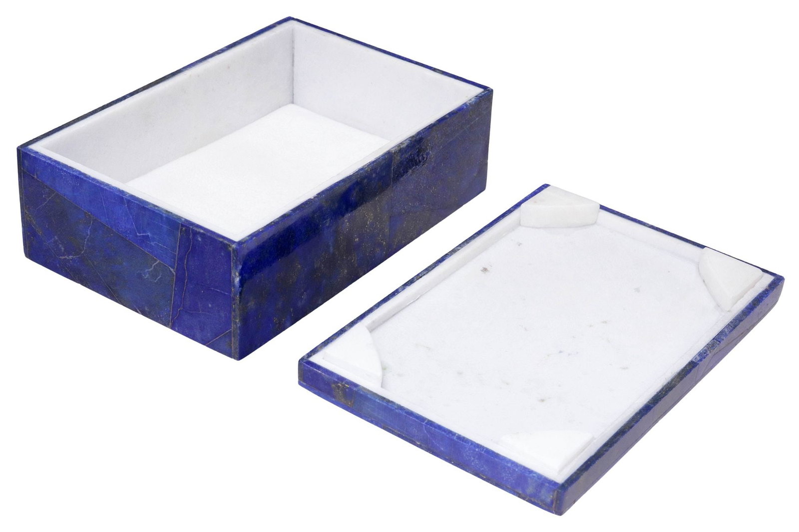 EMPIRE STYLE ORMOLU-MOUNTED LAPIS LAZULI TABLE BOX - 5